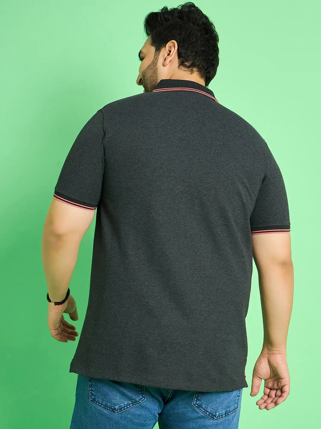 Men Plus Size Chase Colour-block Polo Tshirt - Image 5