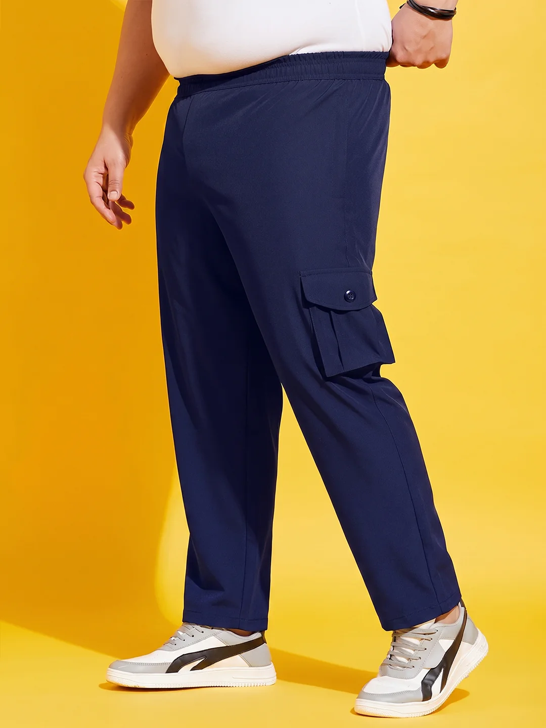 Men Plus Size Chicago Solid Trackpant - Image 3