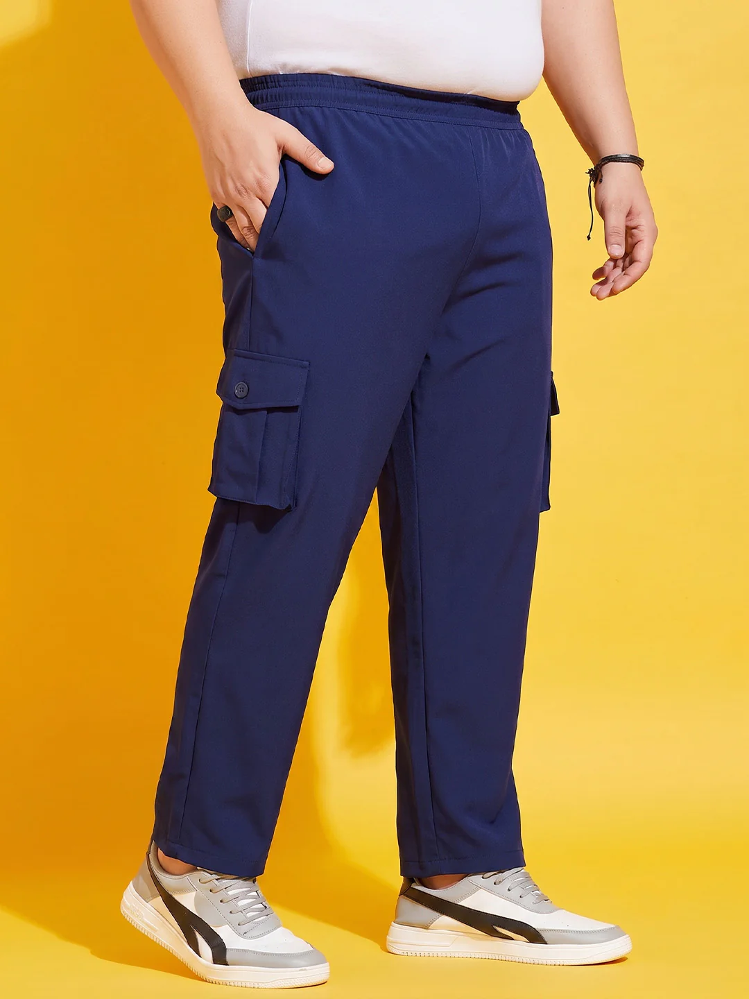 Men Plus Size Chicago Solid Trackpant - Image 4