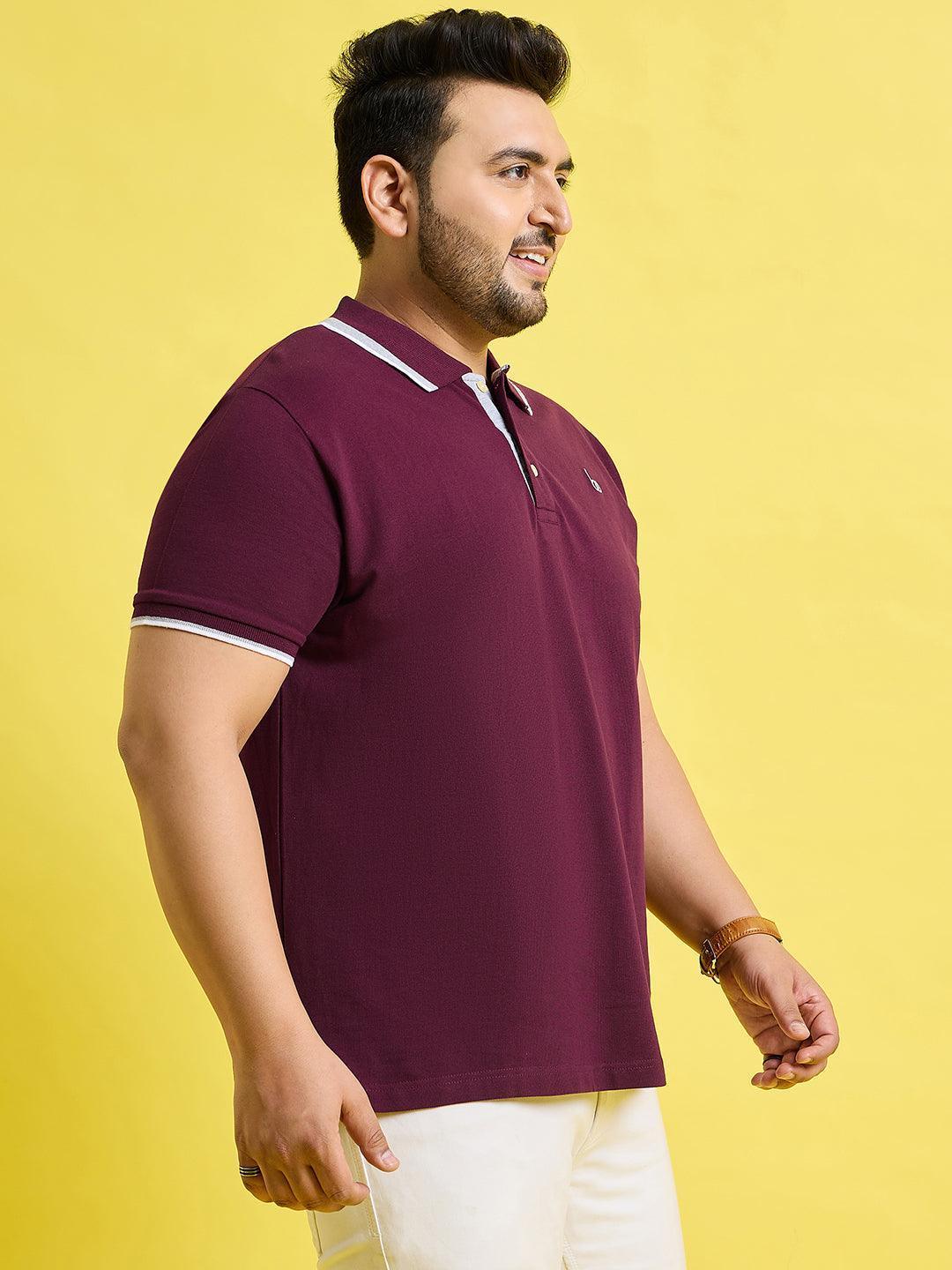 Men Plus Size Chromo Solid Polo Tshirt - Image 5