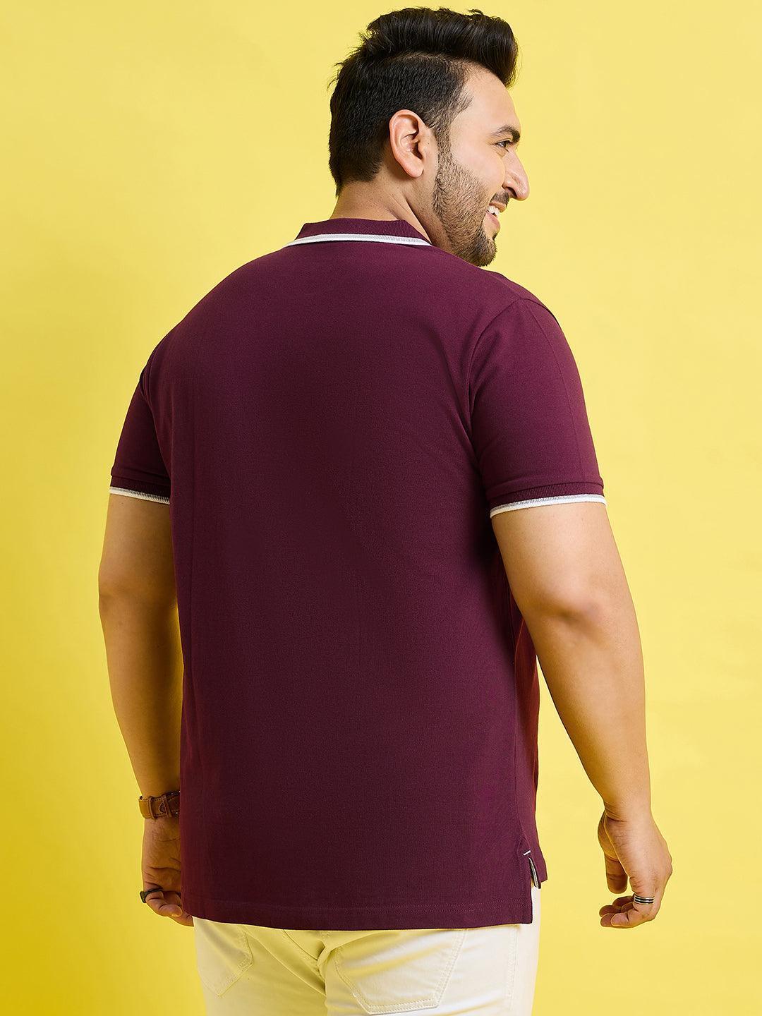 Men Plus Size Chromo Solid Polo Tshirt - Image 6