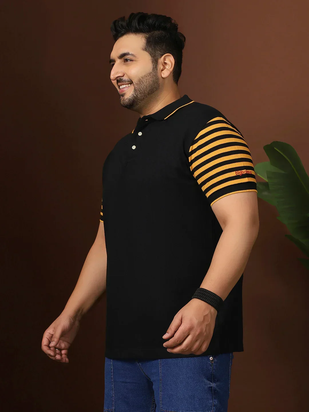 Men Plus Size Cloften Solid Polo Tshirt - Image 4