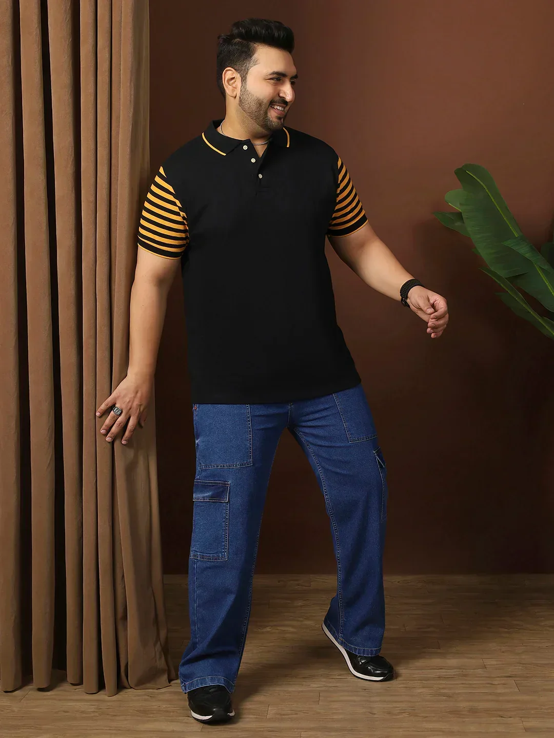 Men Plus Size Cloften Solid Polo Tshirt - Image 8