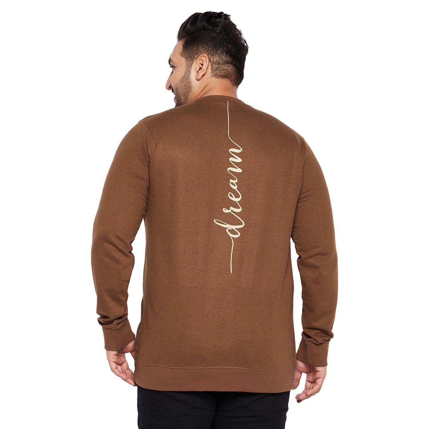 Men Plus Size Clove Solid Sweatshirt - Image 5