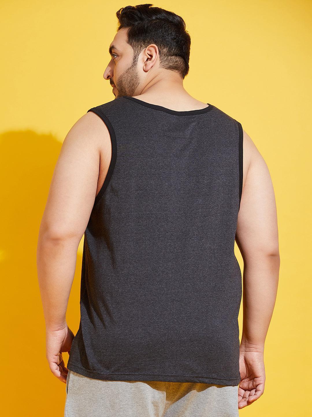 Men Plus Size Coca-10 Solid Vest - Image 5