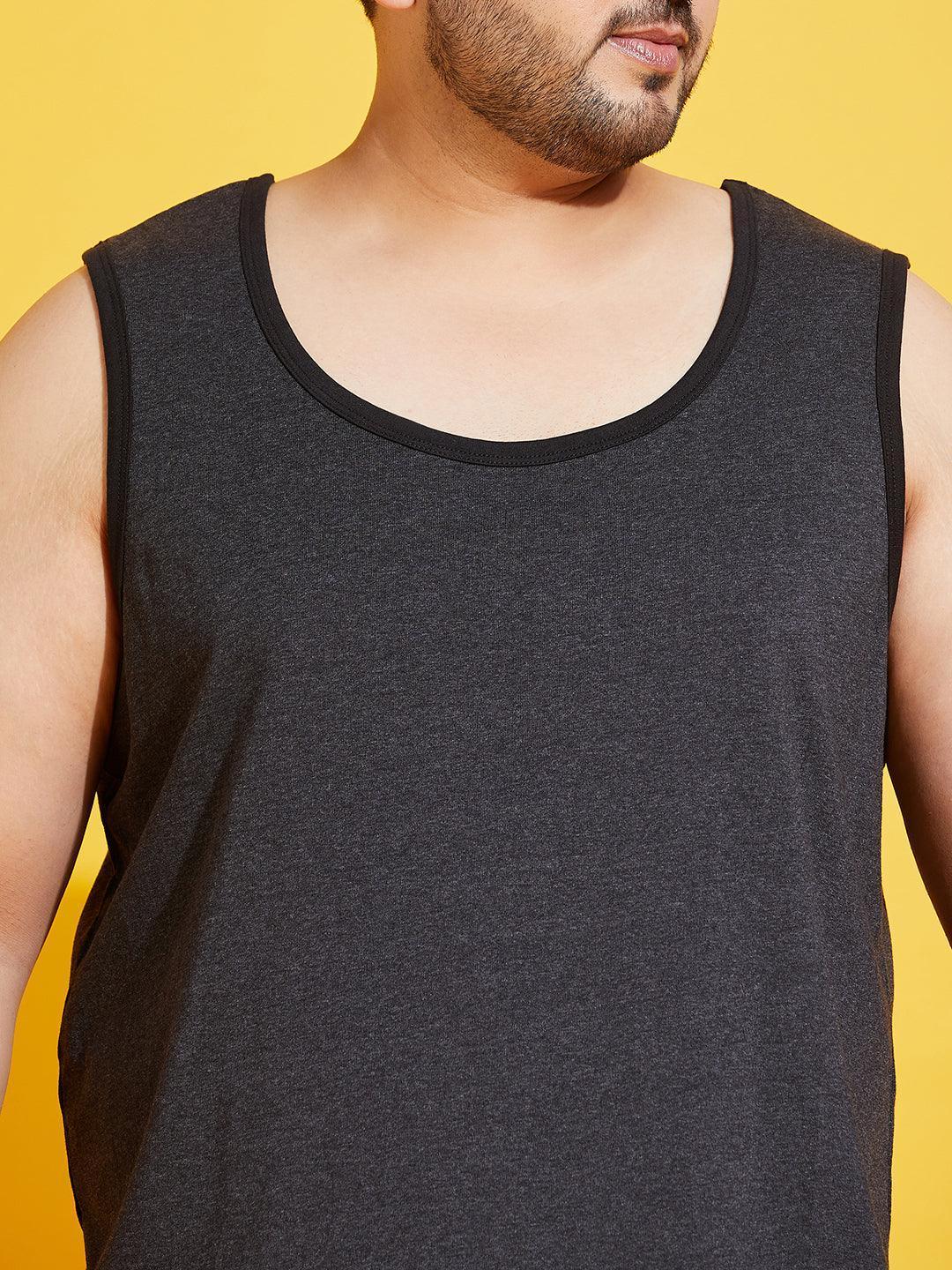 Men Plus Size Coca-10 Solid Vest - Image 6