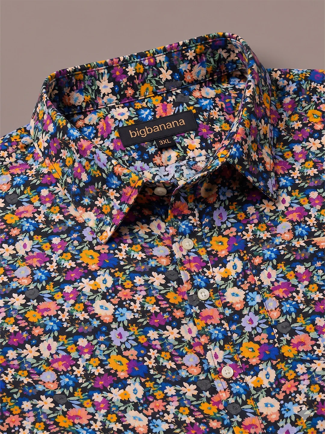 Men Plus Size Colorra Multi Printed Shirts - Image 4