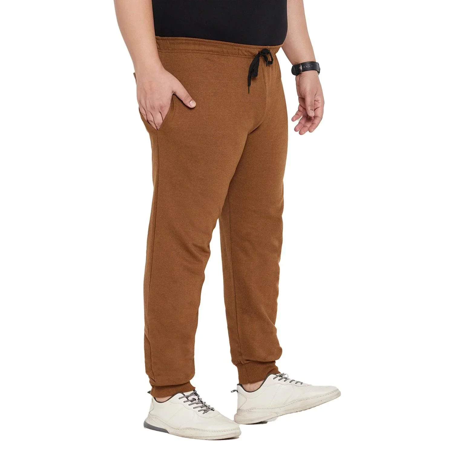 Men Plus Size Cone Solid Trackpant - Image 4