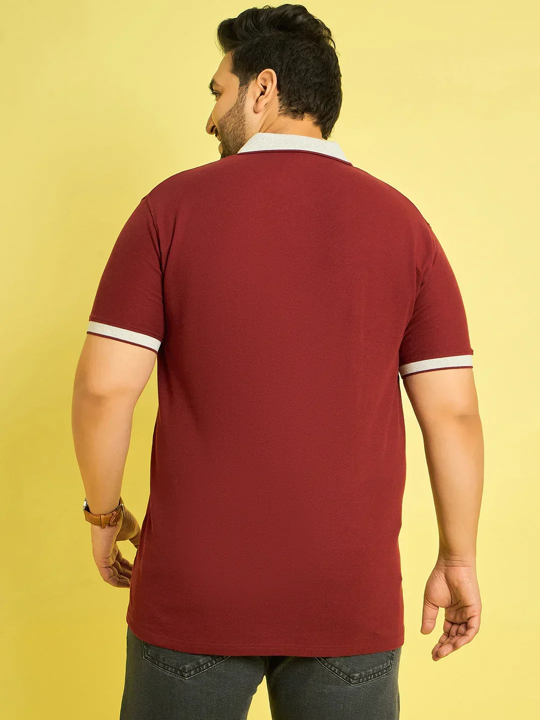 Men Plus Size Coroico Solid Polo Tshirt - Image 5