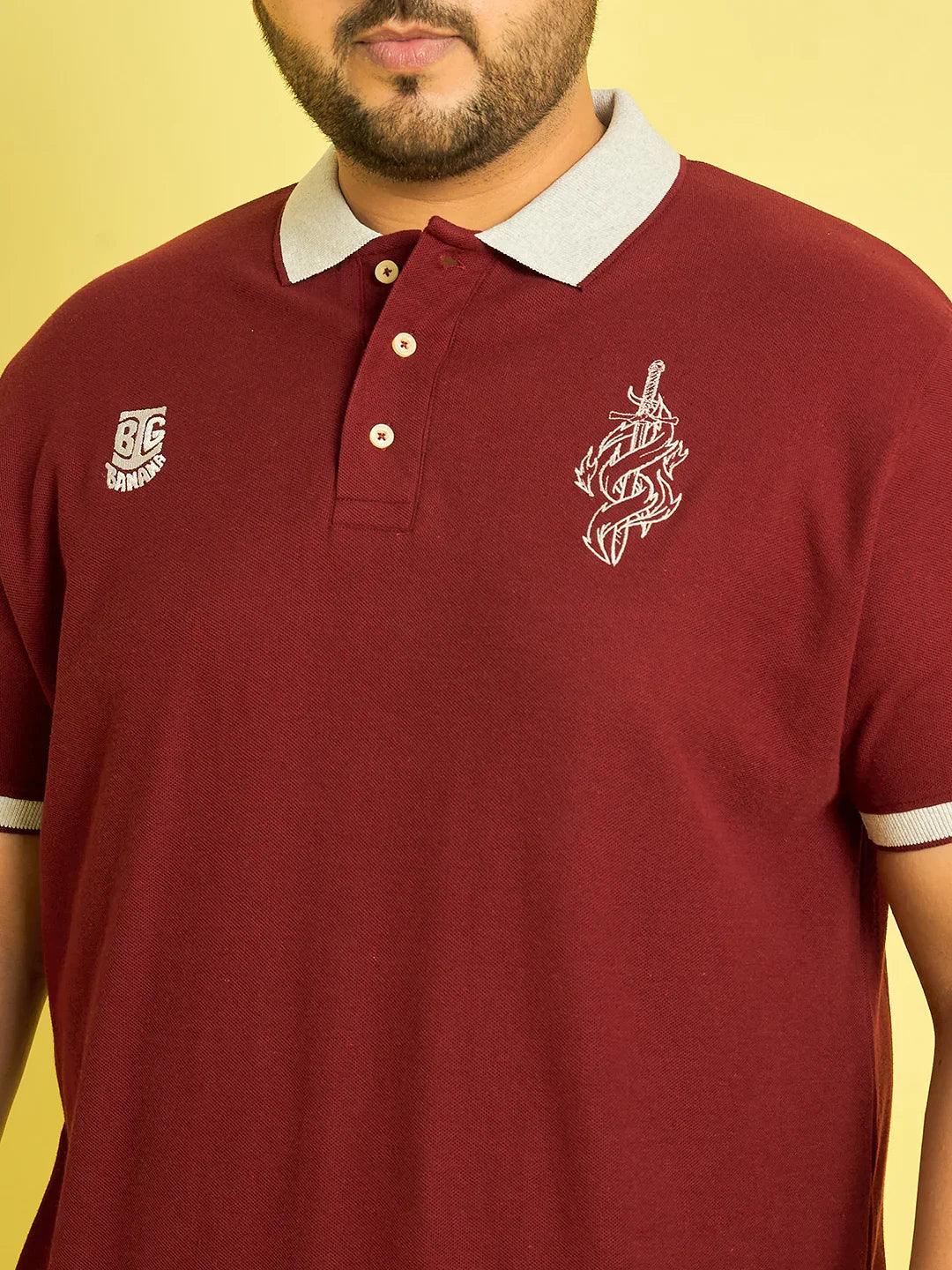 Men Plus Size Coroico Solid Polo Tshirt - Image 6