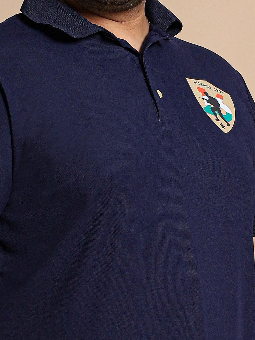 Men Plus Size Corps Printed Polo Tshirt - Image 6