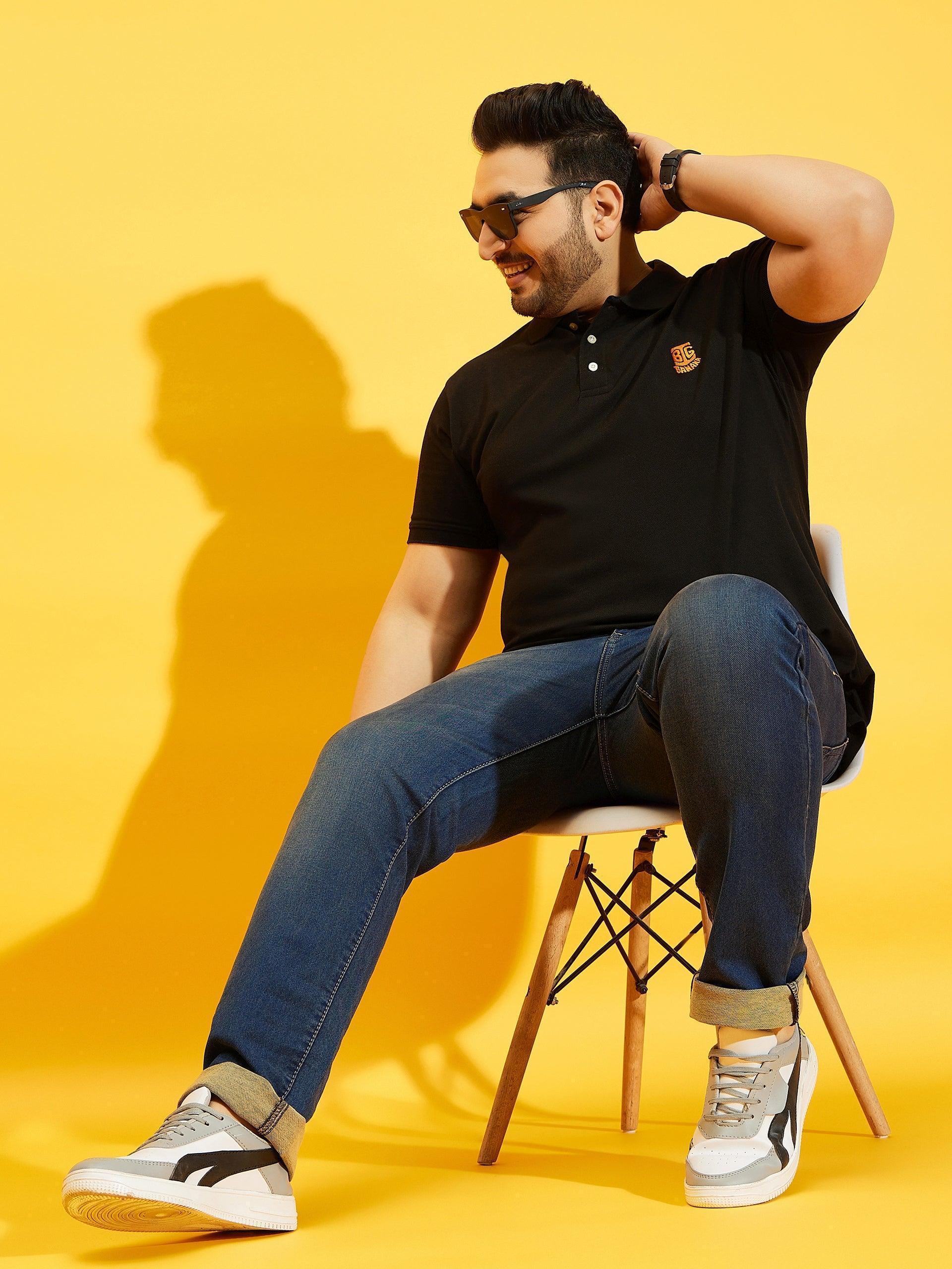 Men Plus Size Cosco Solid Jeans