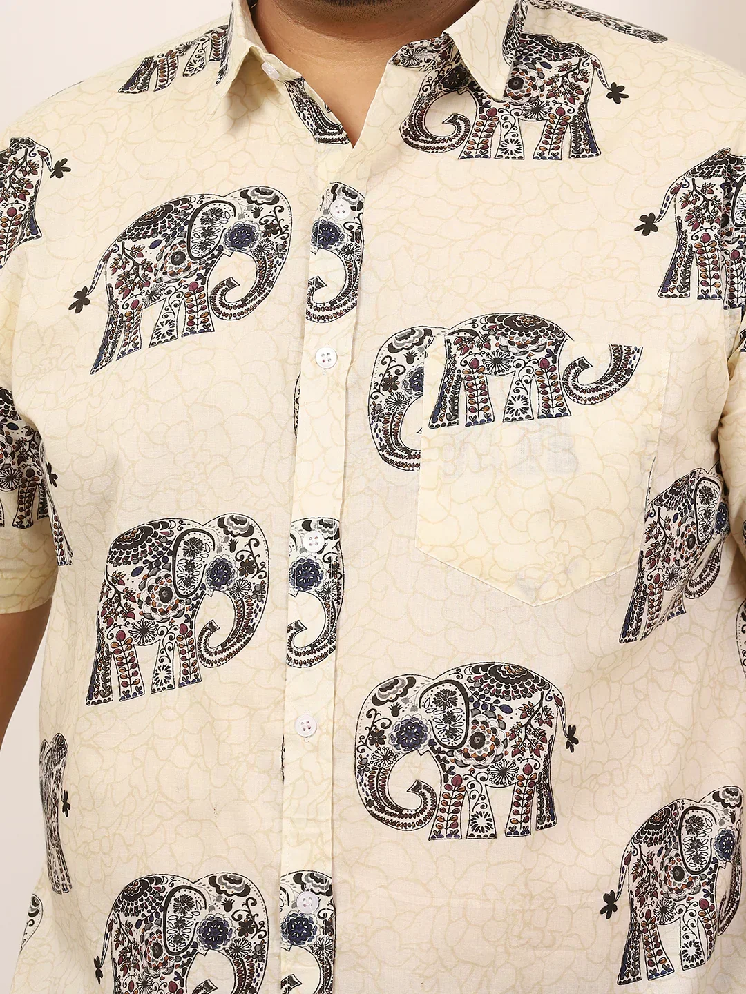 Men Plus Size Covari Multicolor Printed Shirt - Image 6