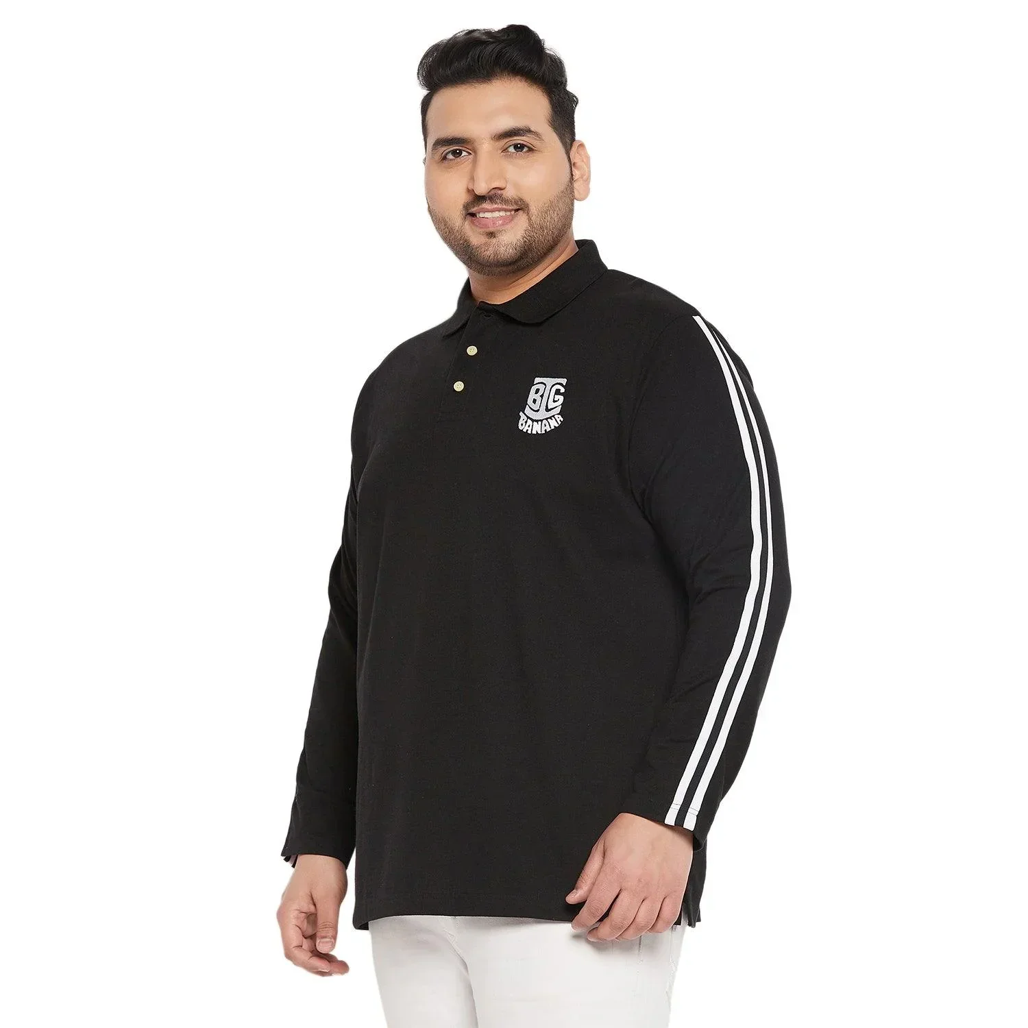 Men Plus Size Crewyard Solid Polo Tshirt - Image 3