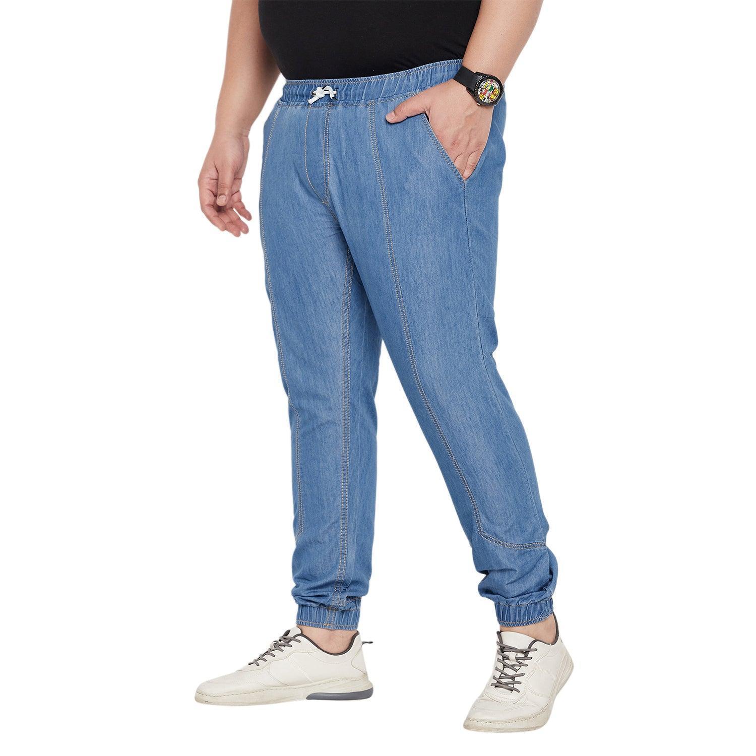 Men Plus Size Crimich Solid Trouser - Image 3