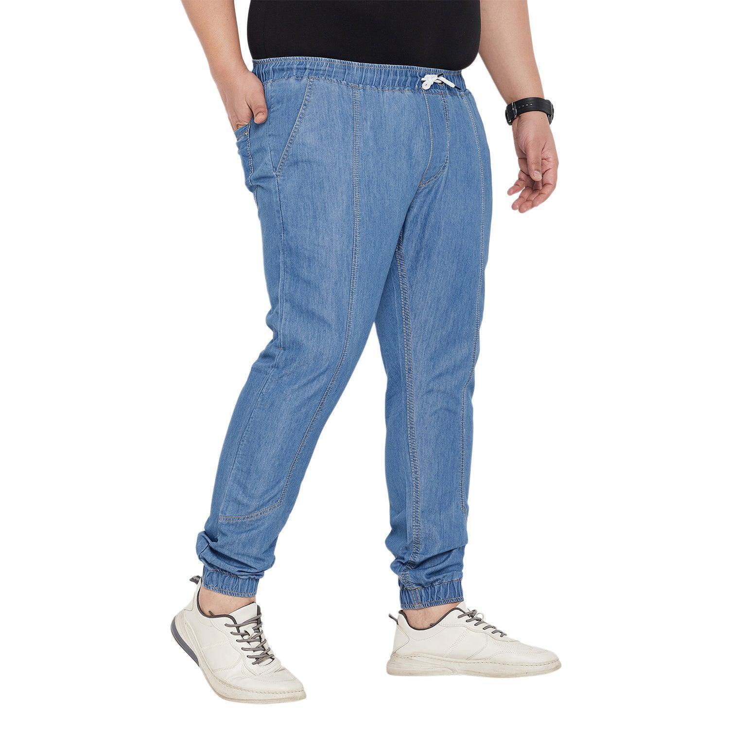 Men Plus Size Crimich Solid Trouser - Image 4