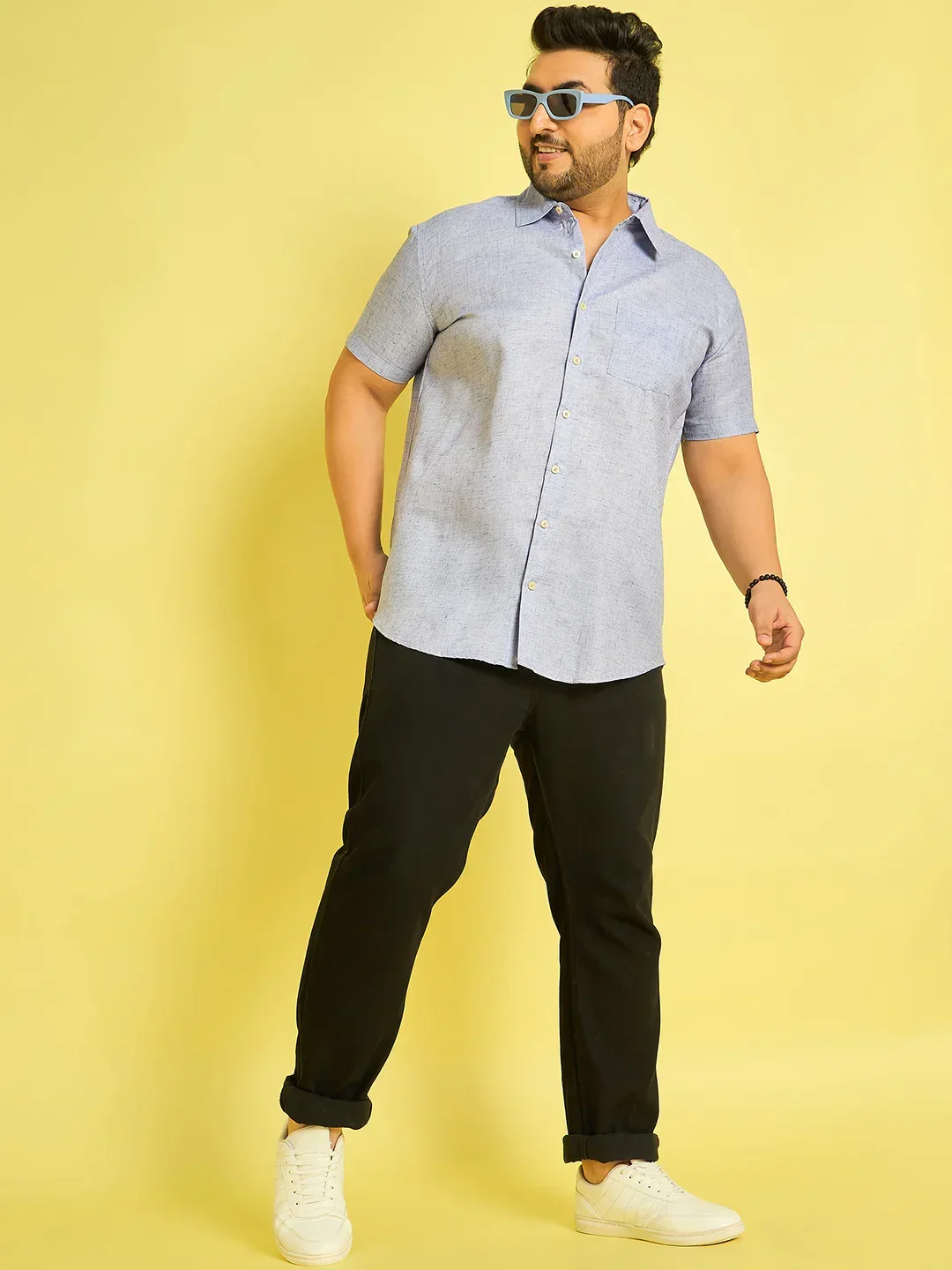Men Plus Size Cruz Solid Shirt - Image 2