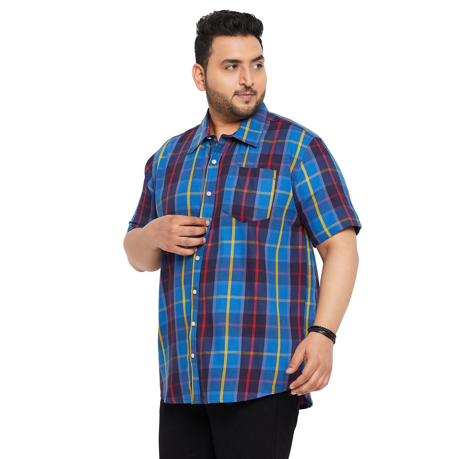 Men Plus Size Cult Check Shirt - Image 6