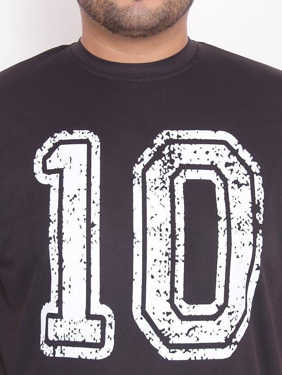 Men Plus Size Curt Printed Round Neck Tshirt - Image 6
