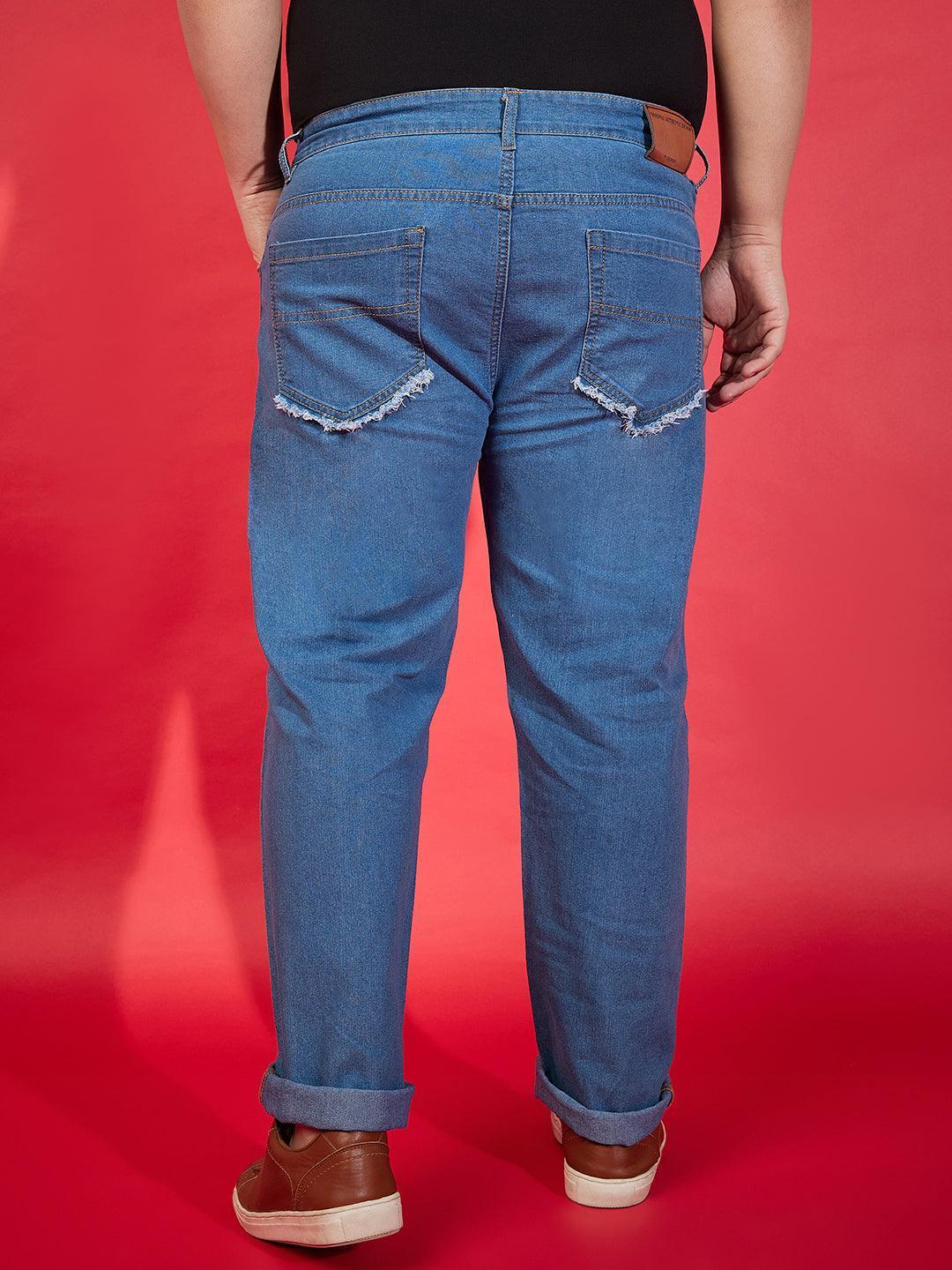 Men Plus Size Cyprus Washed Jeans - Image 5
