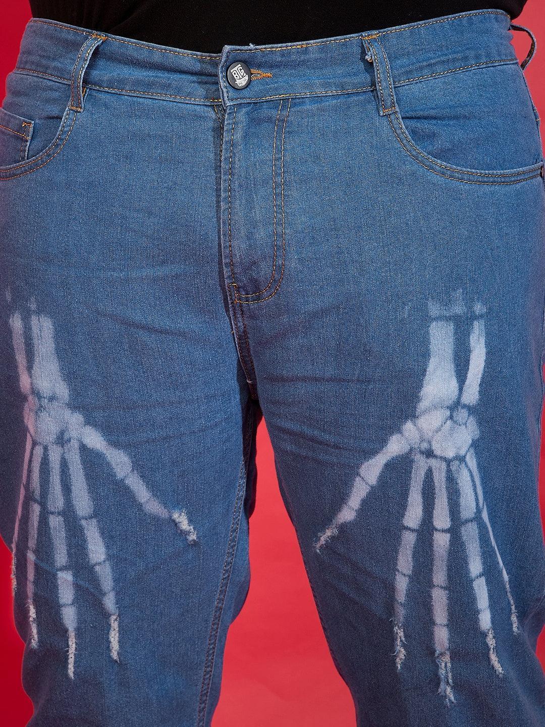 Men Plus Size Cyprus Washed Jeans - Image 6