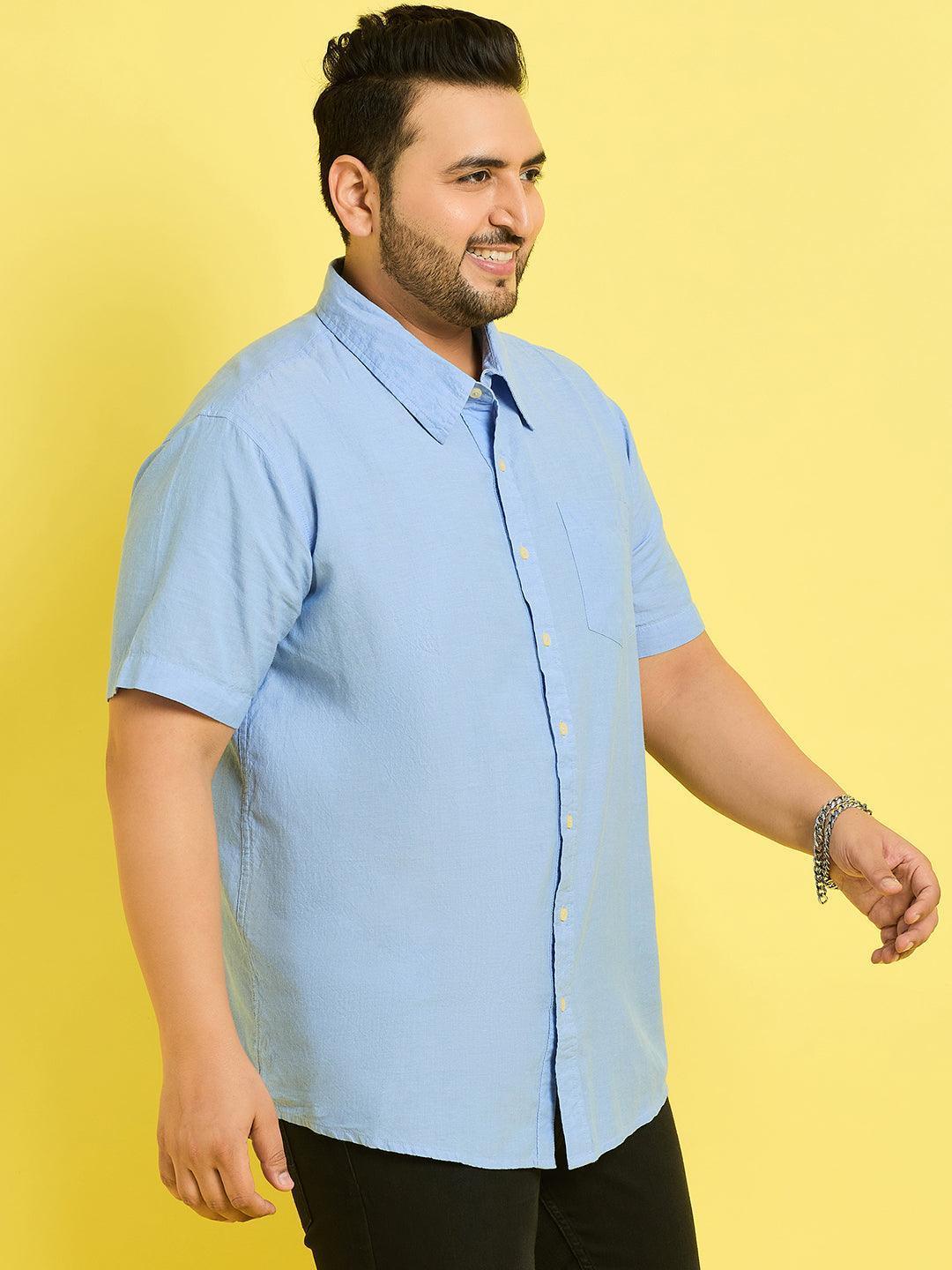 Men Plus Size Dalphy Solid Shirt - Image 4