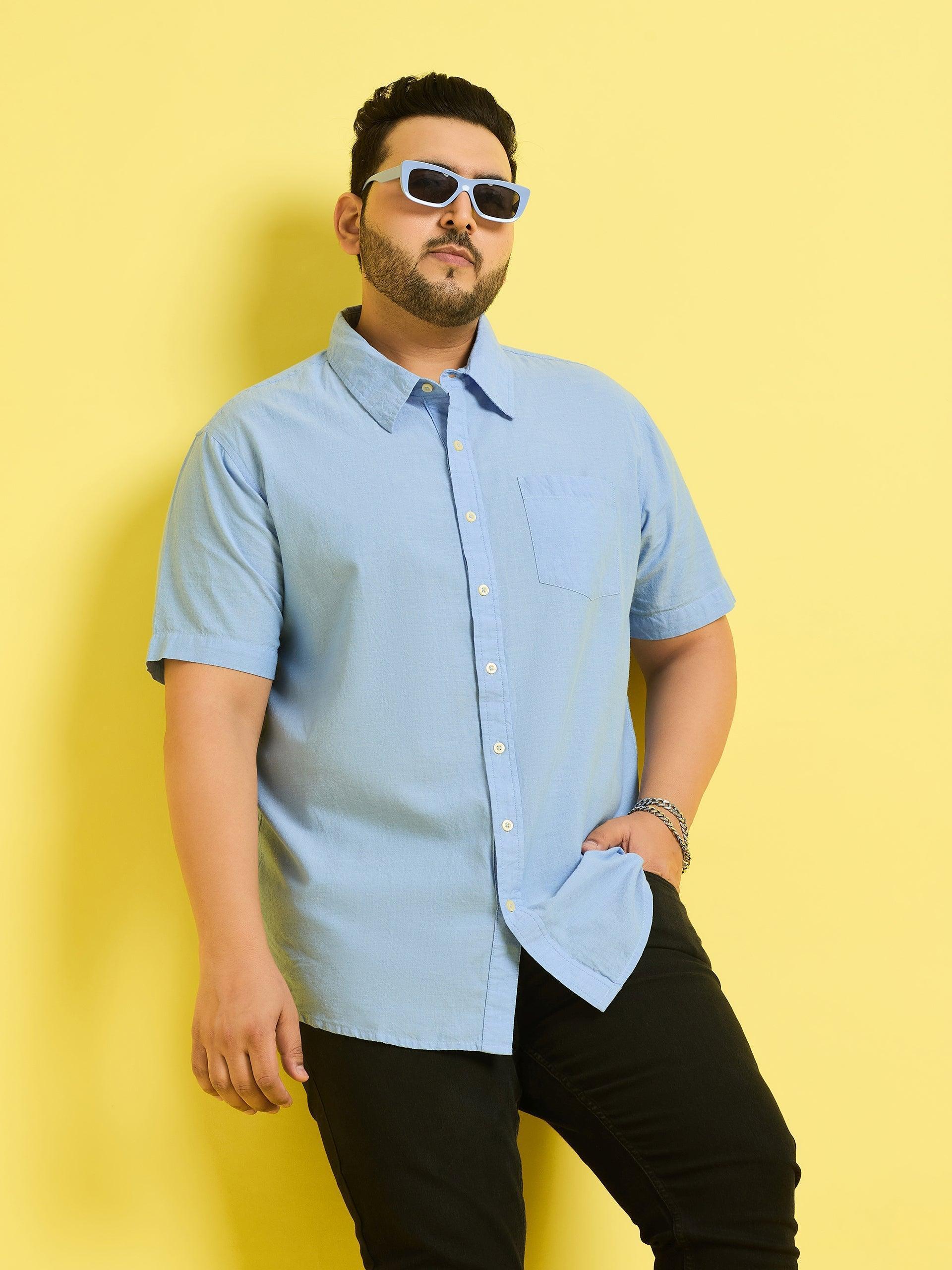 Men Plus Size Dalphy Solid Shirt - Image 7