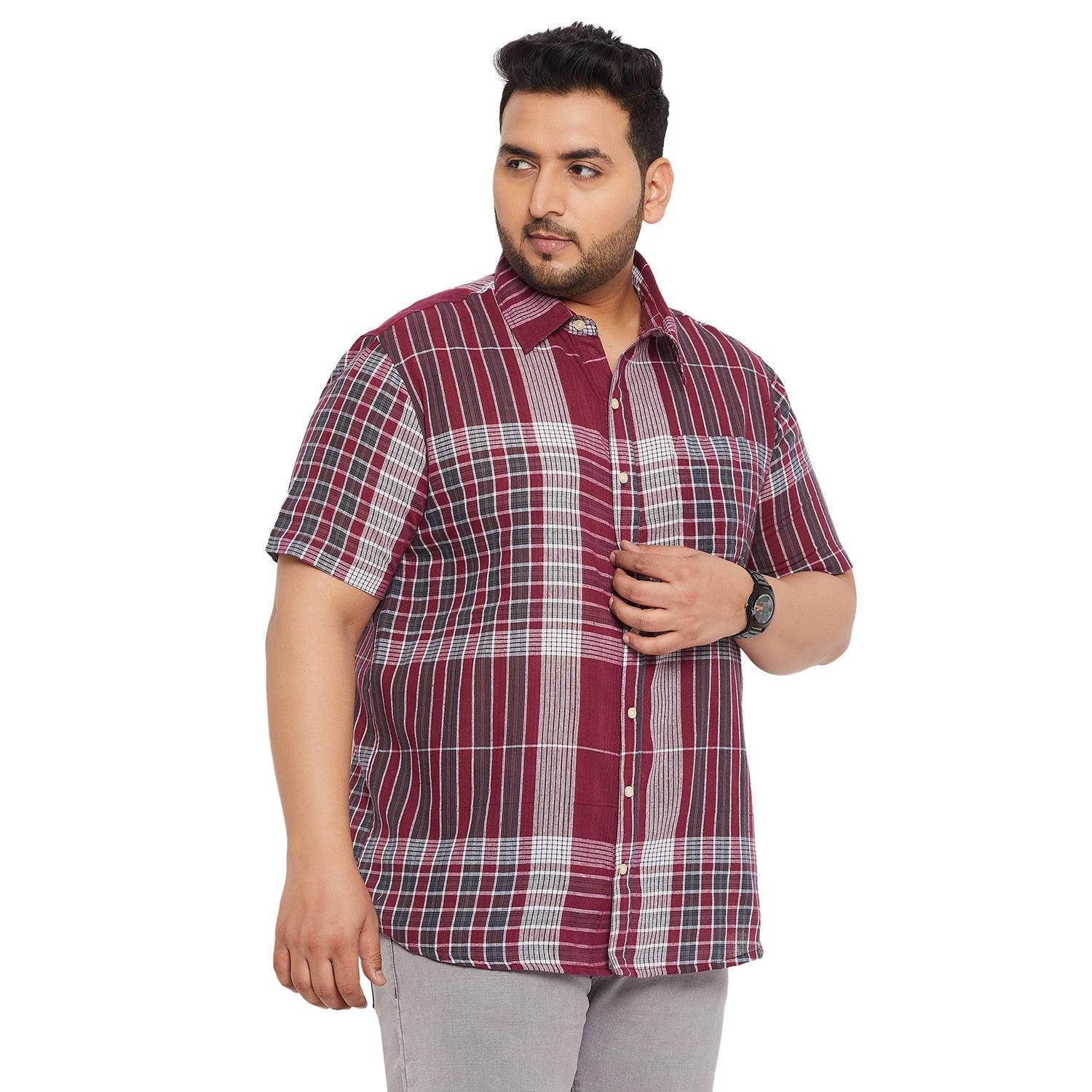 Men Plus Size Darra Check Shirt - Image 4
