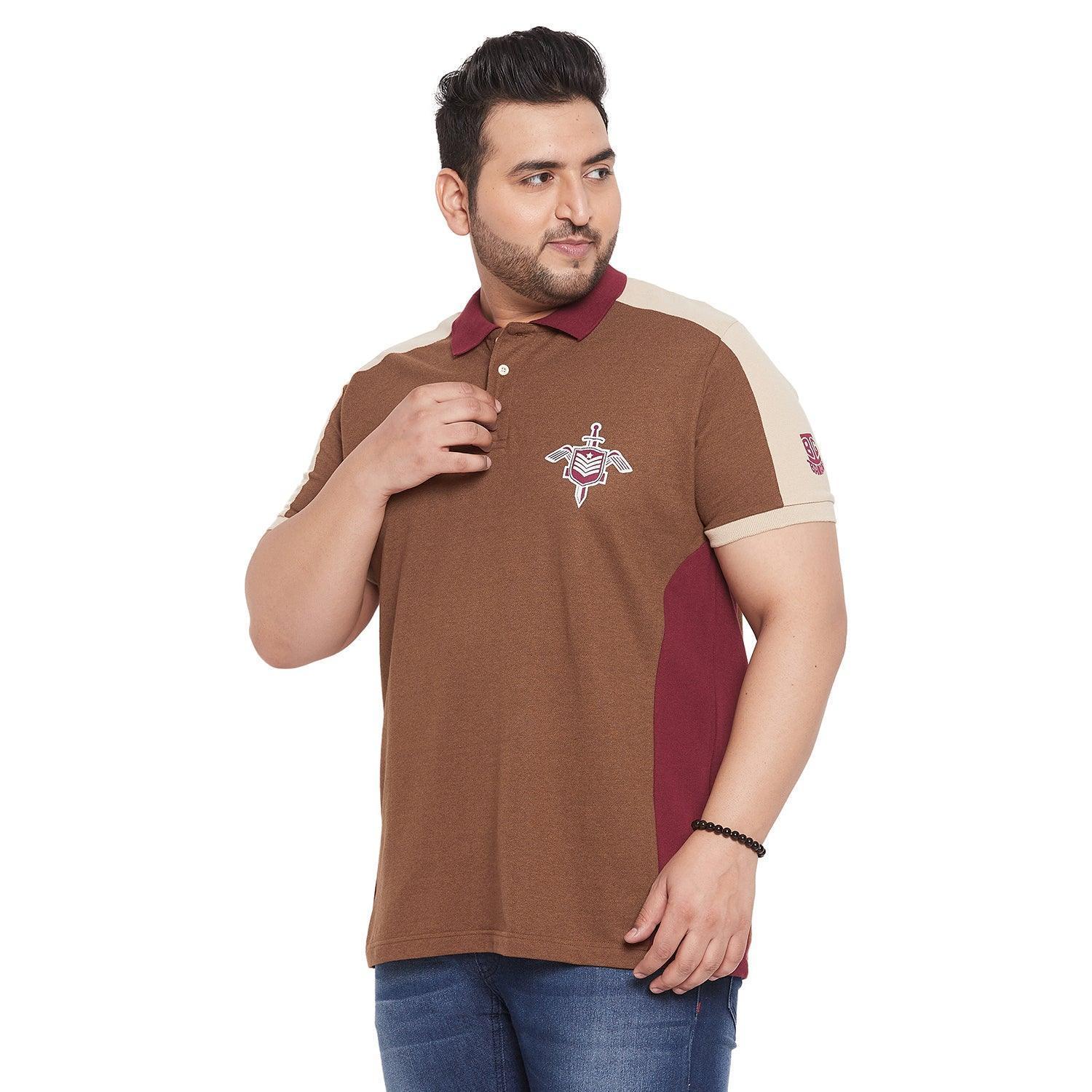 Men Plus Size Deigo Colorblock Polo Tshirt - Image 3