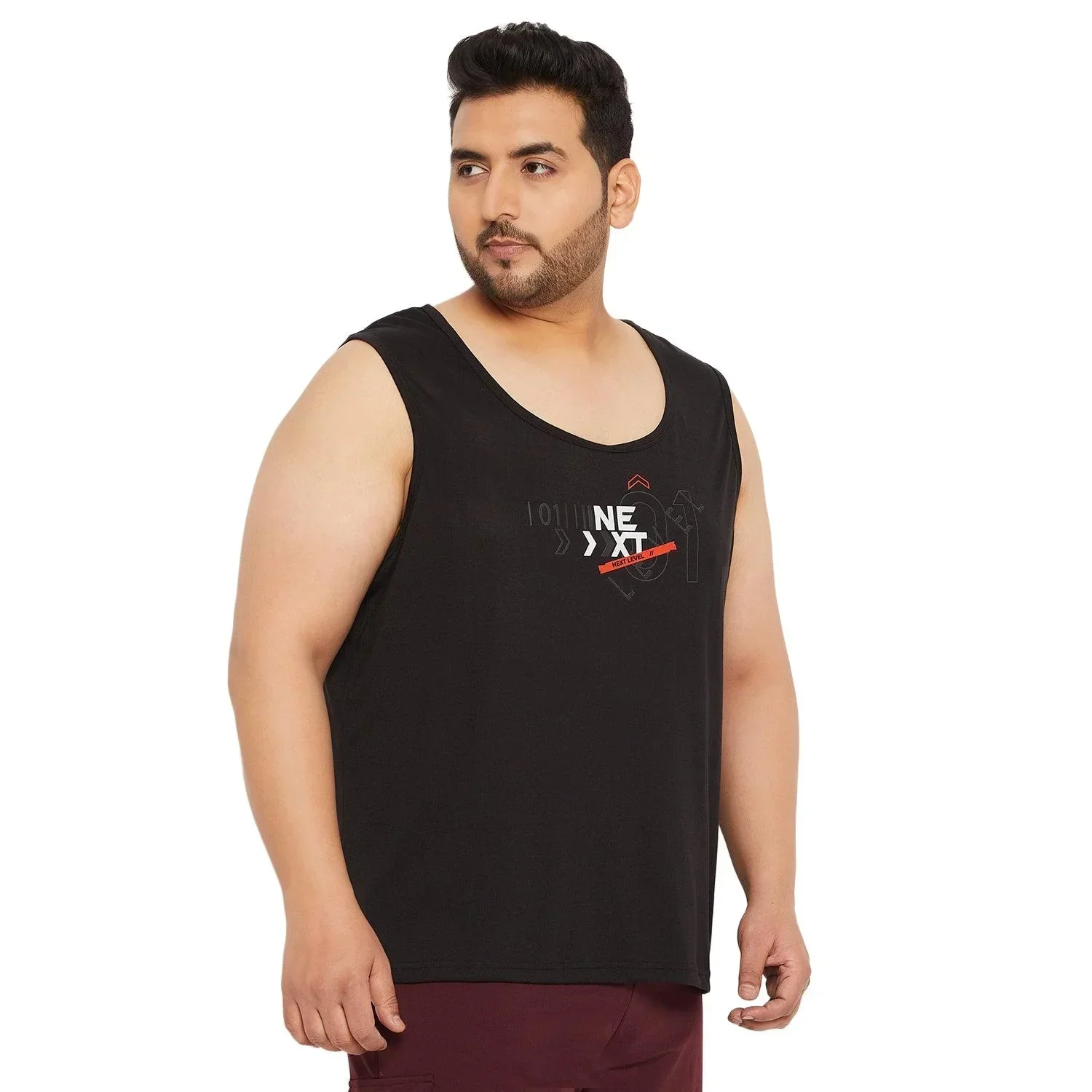 Men Plus Size Dochin Printed Innerwear Vest - Image 4