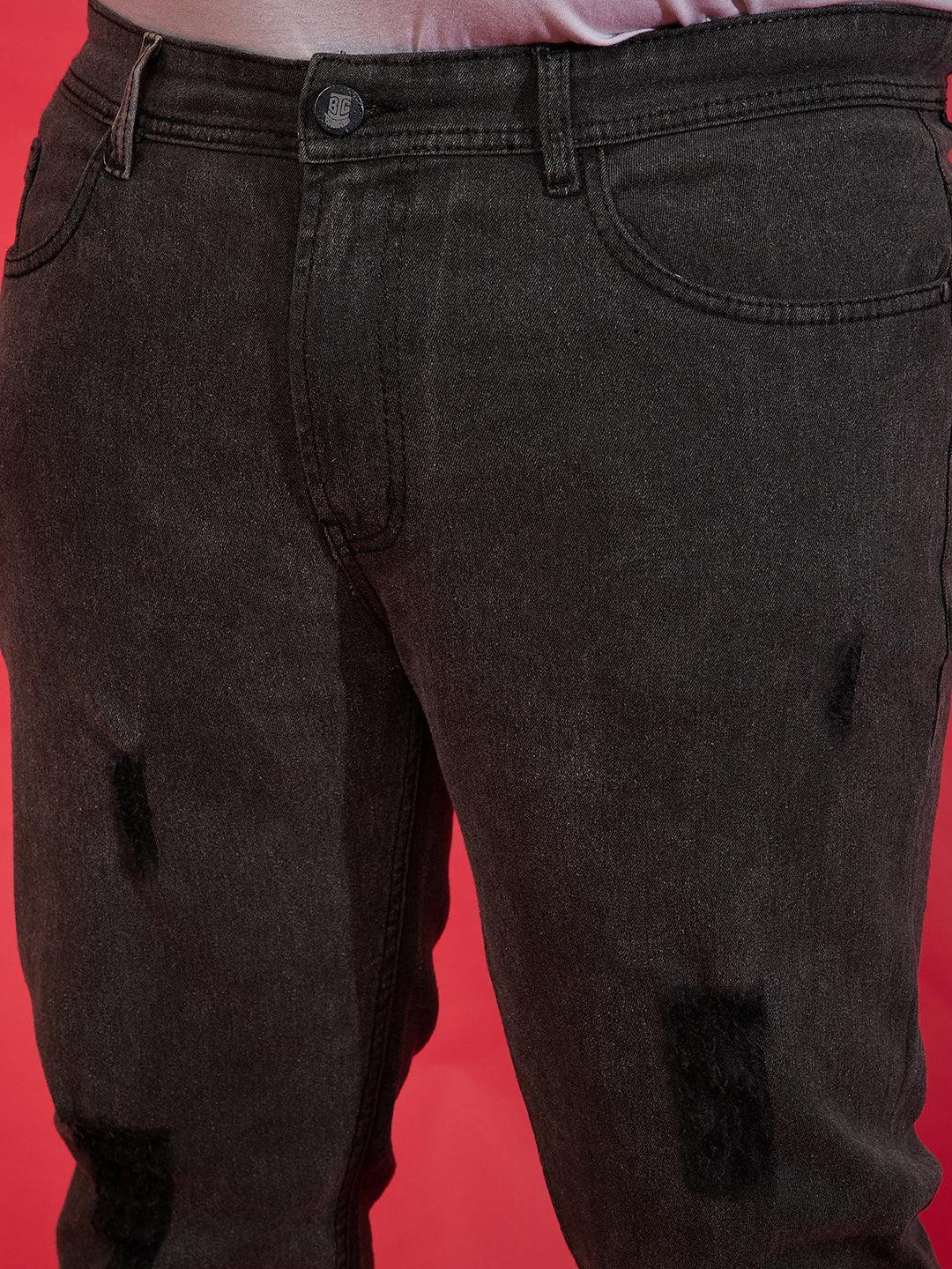 Men Plus Size Drumstick Washed Jeans - Image 6
