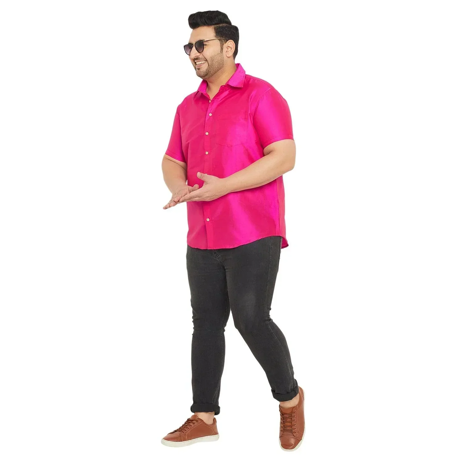 Men Plus Size Dura-P Solid Shirt - Image 2