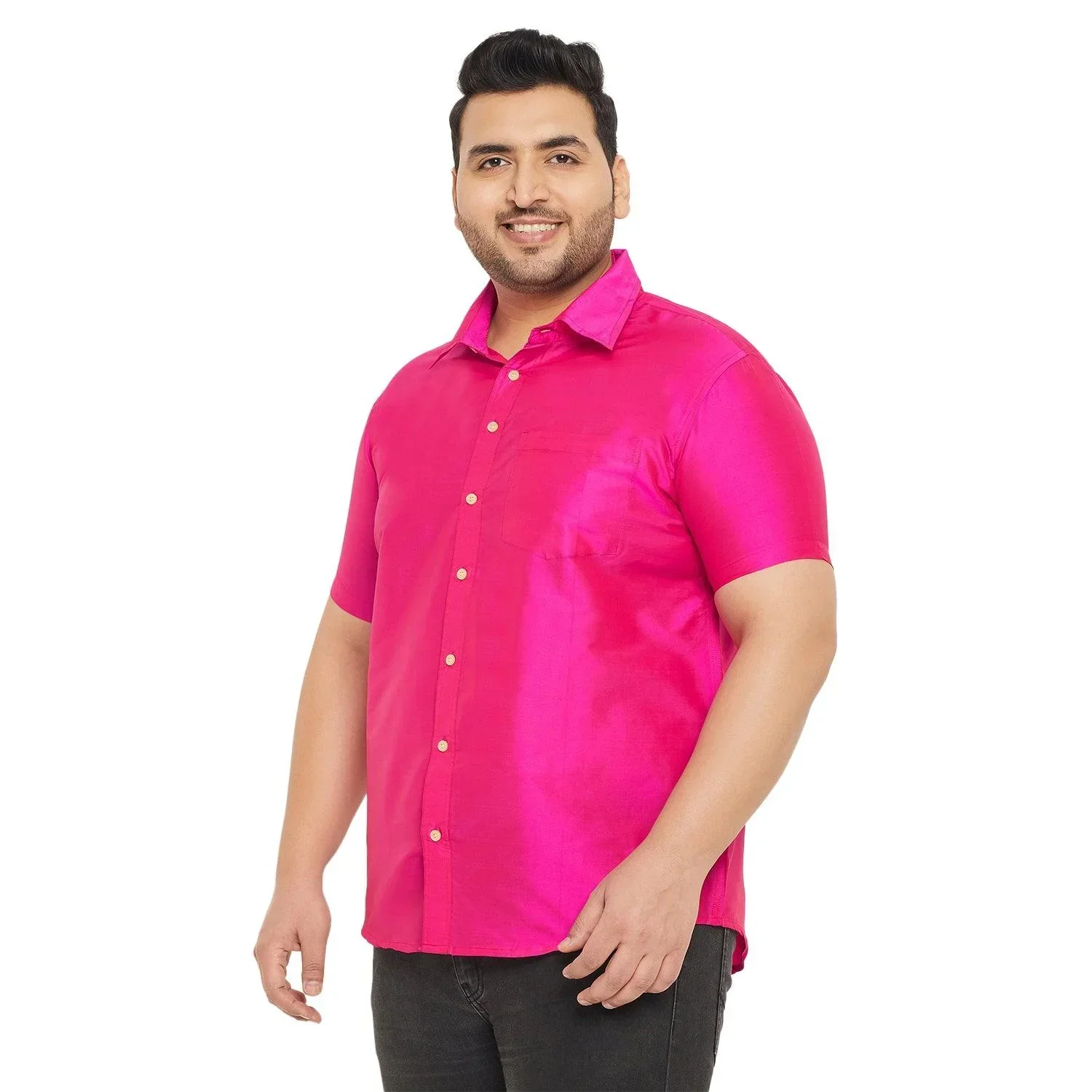 Men Plus Size Dura-P Solid Shirt - Image 3