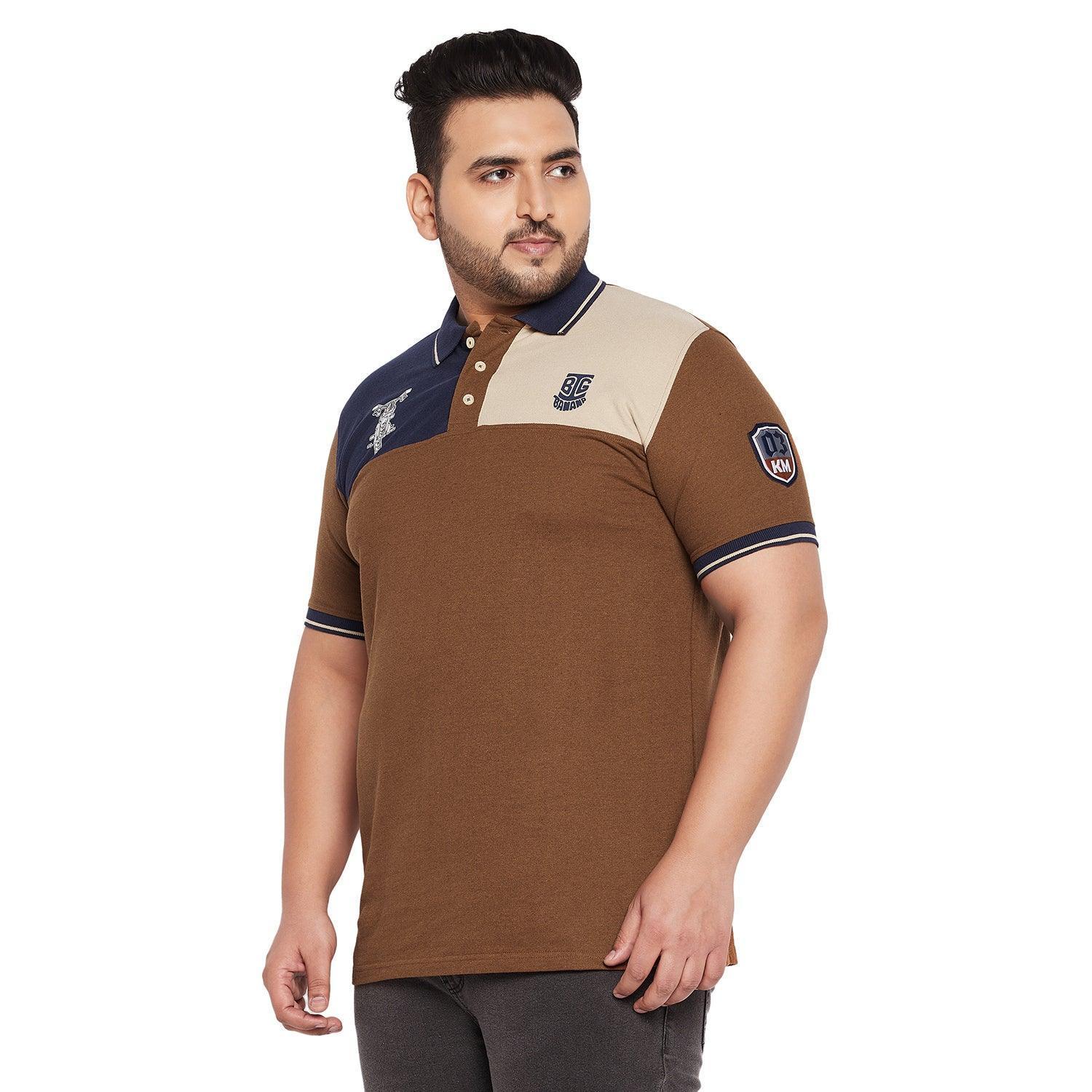 Men Plus Size Dynamo Colorblock Polo Tshirt - Image 3