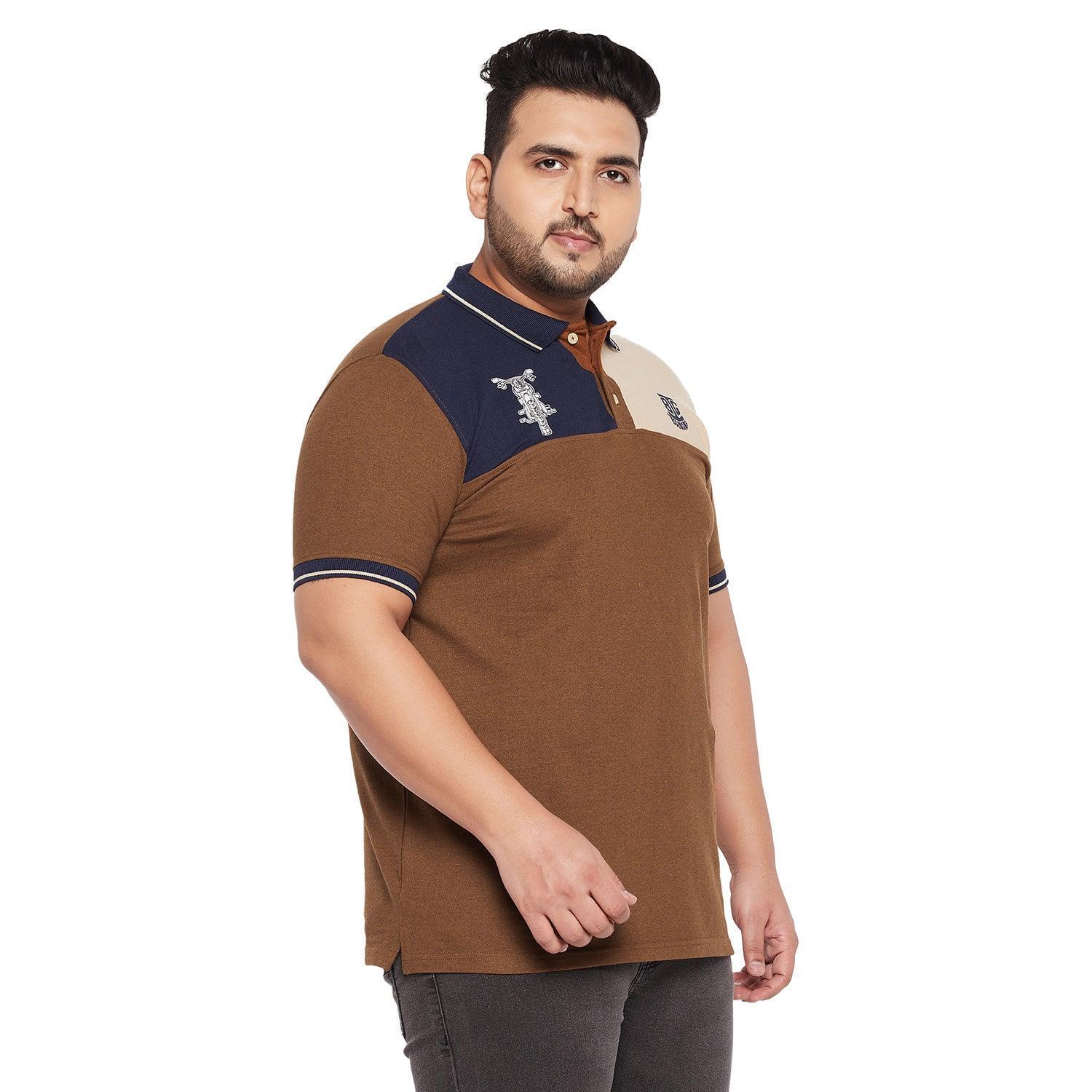 Men Plus Size Dynamo Colorblock Polo Tshirt - Image 4