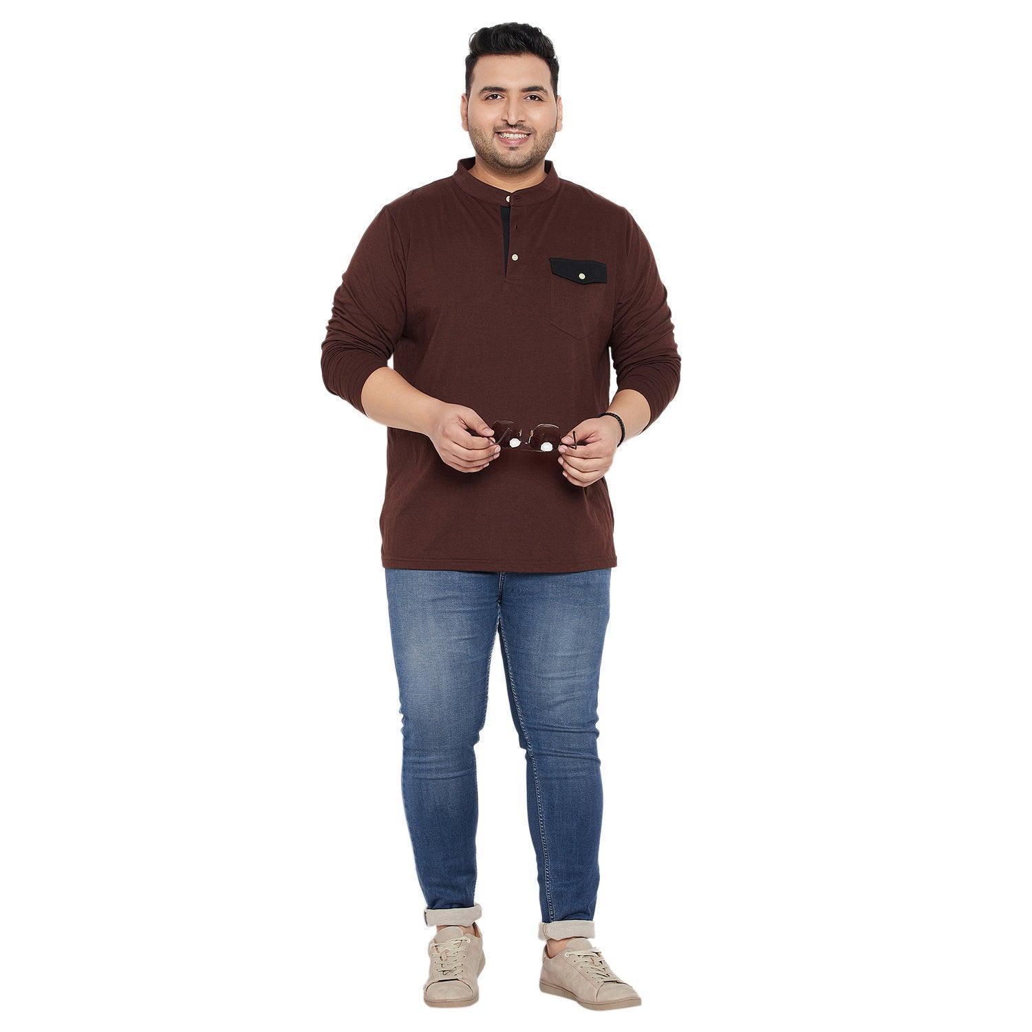 Men Plus Size Eastwood Solid Henley Tshirt - Image 2