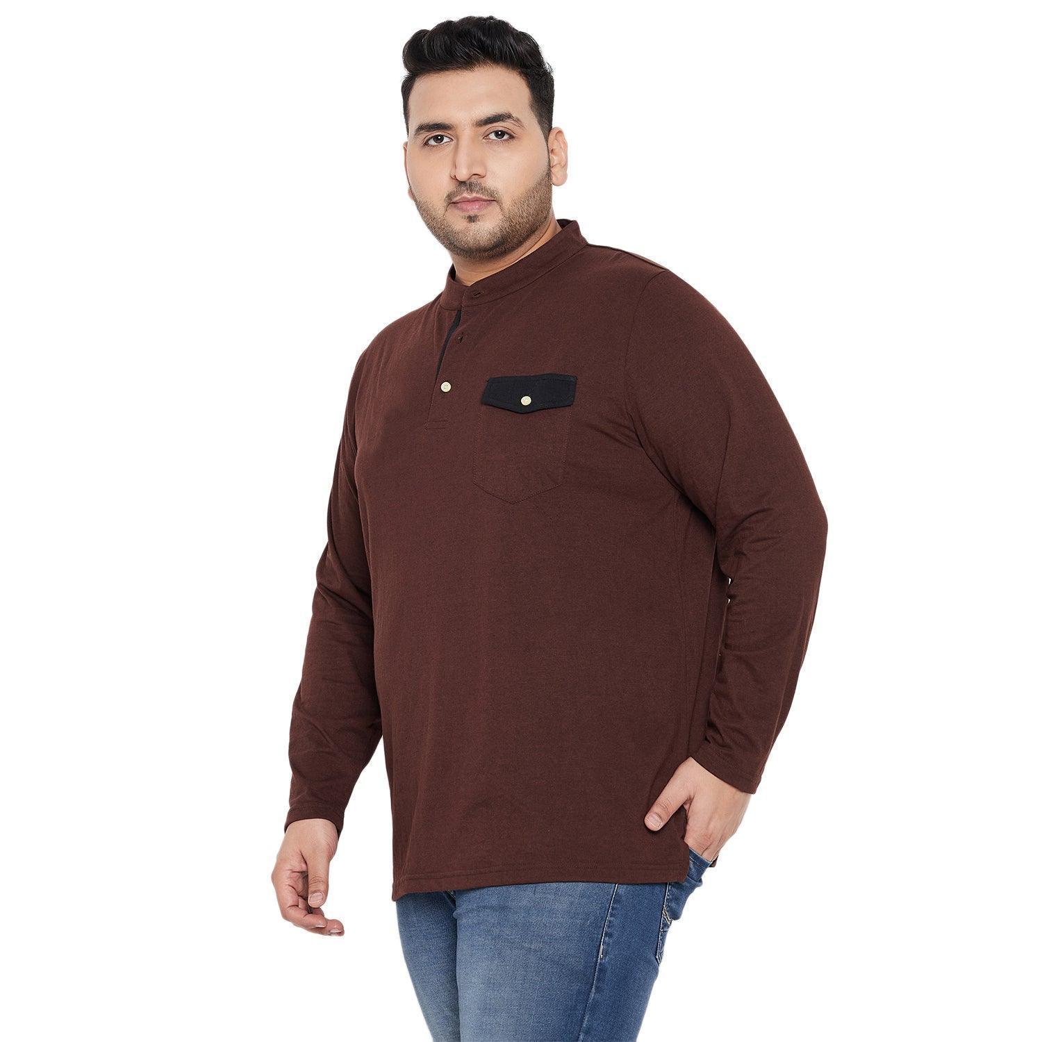 Men Plus Size Eastwood Solid Henley Tshirt - Image 3