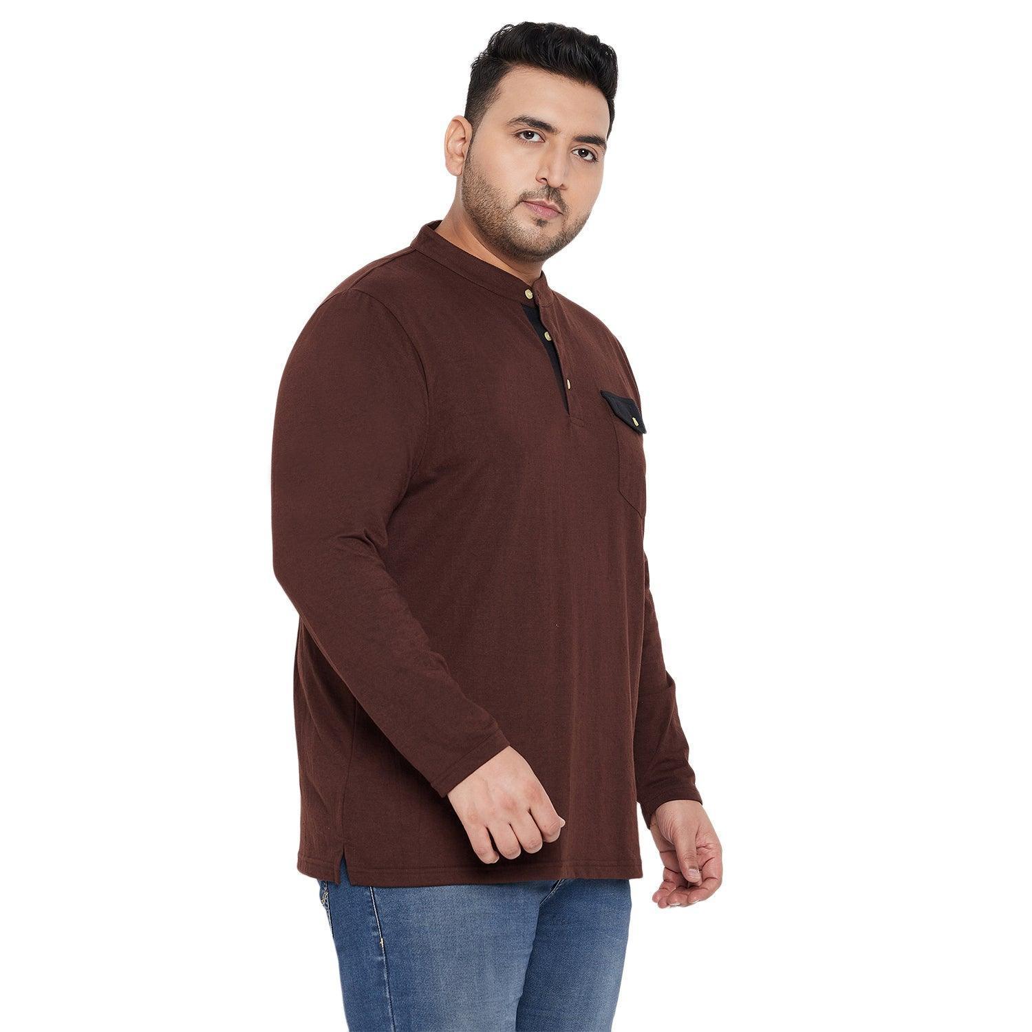 Men Plus Size Eastwood Solid Henley Tshirt - Image 4