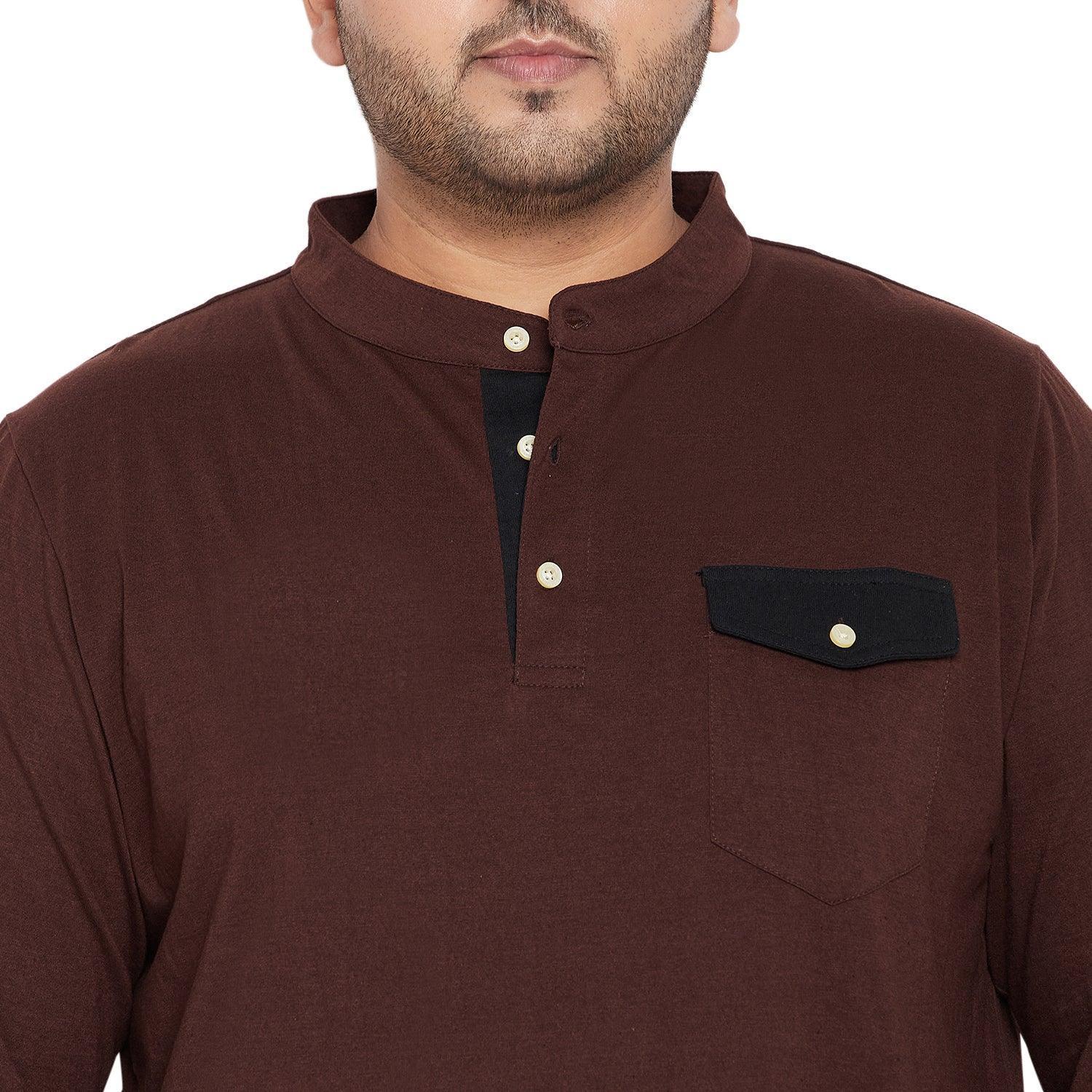 Men Plus Size Eastwood Solid Henley Tshirt - Image 6