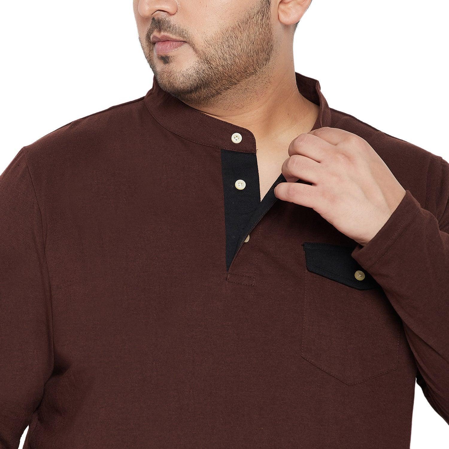 Men Plus Size Eastwood Solid Henley Tshirt - Image 7