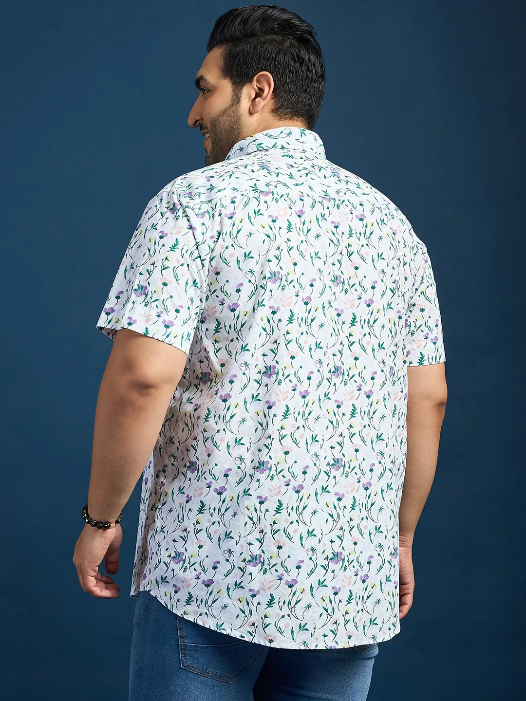 Men Plus Size Elkeen Printed Multicolor Shirt - Image 5