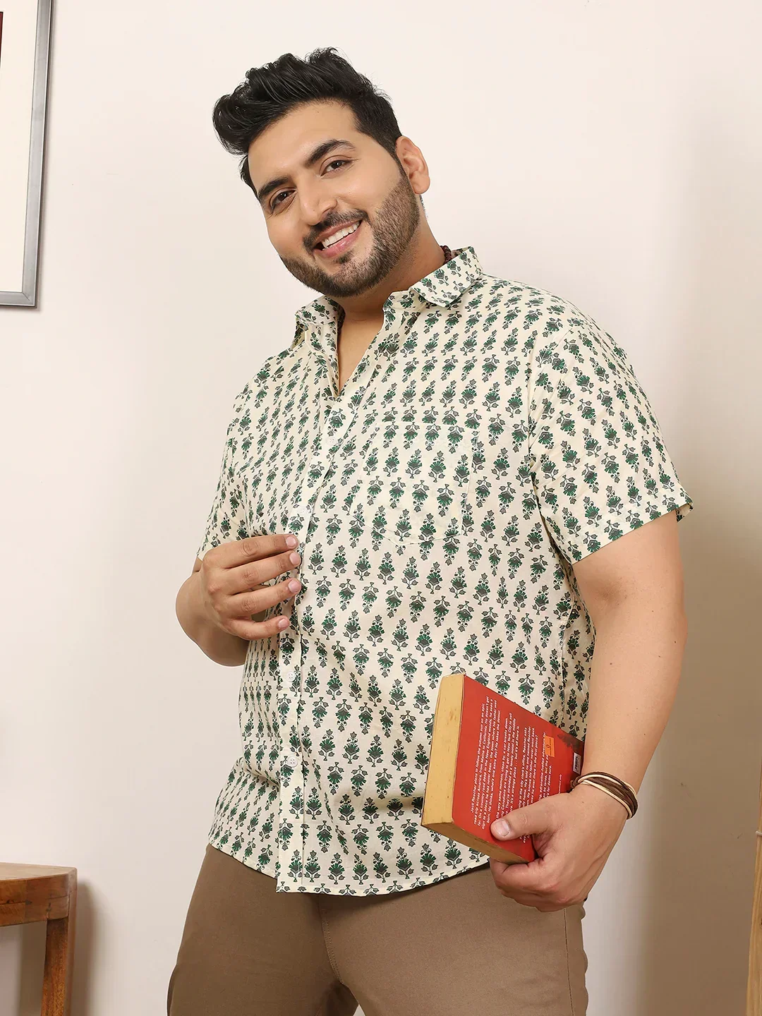 Men Plus Size Elmode Multicolor Printed Shirt - Image 2