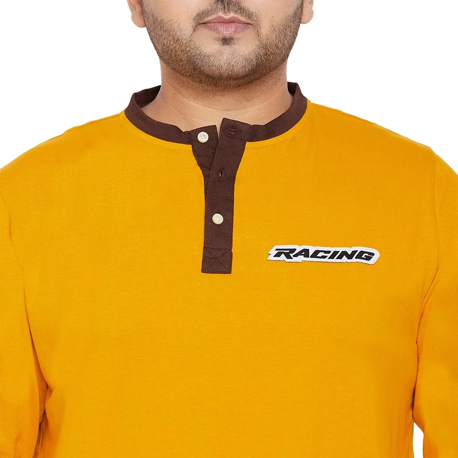 Men Plus Size Enfield Solid Henley Tshirt - Image 6