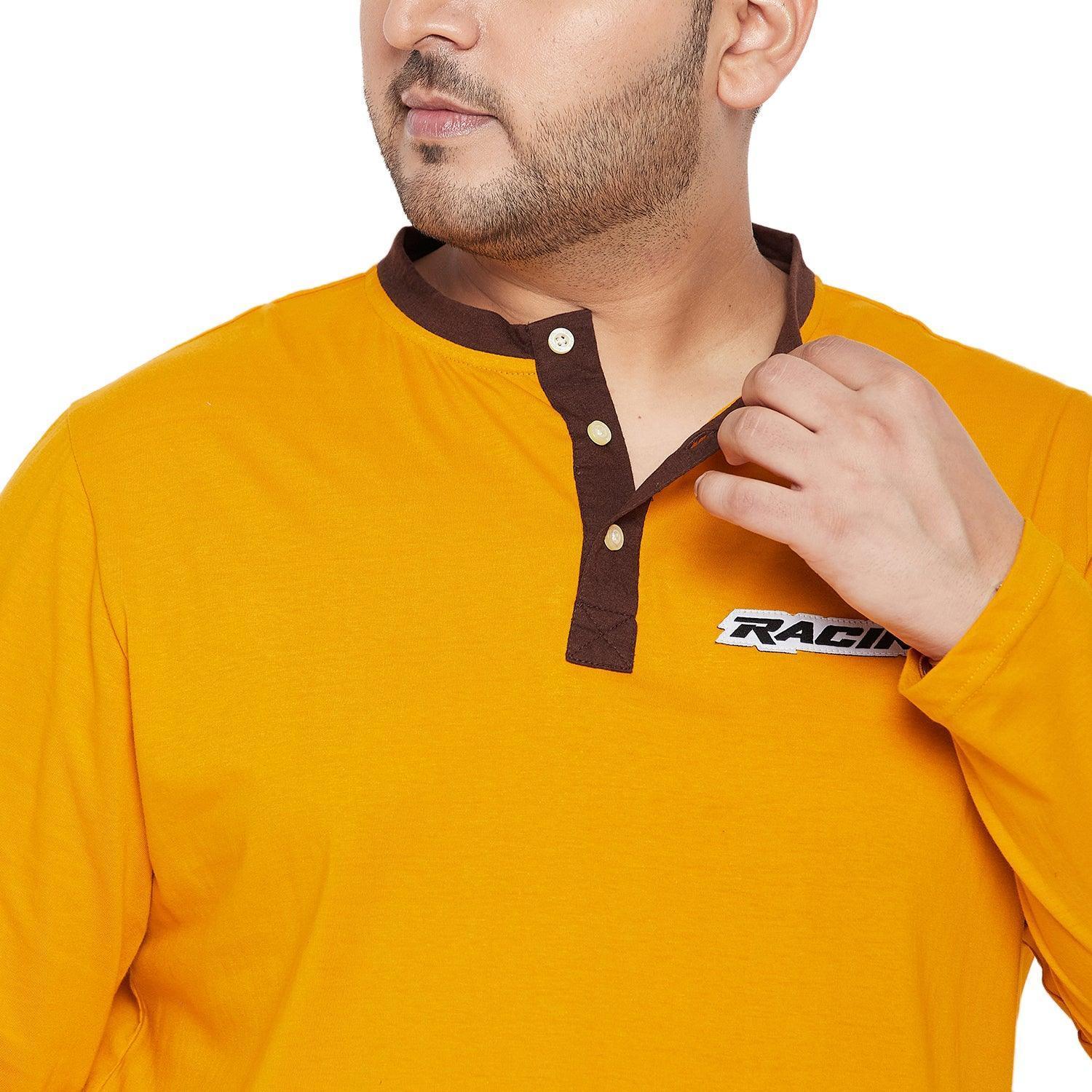 Men Plus Size Enfield Solid Henley Tshirt - Image 7