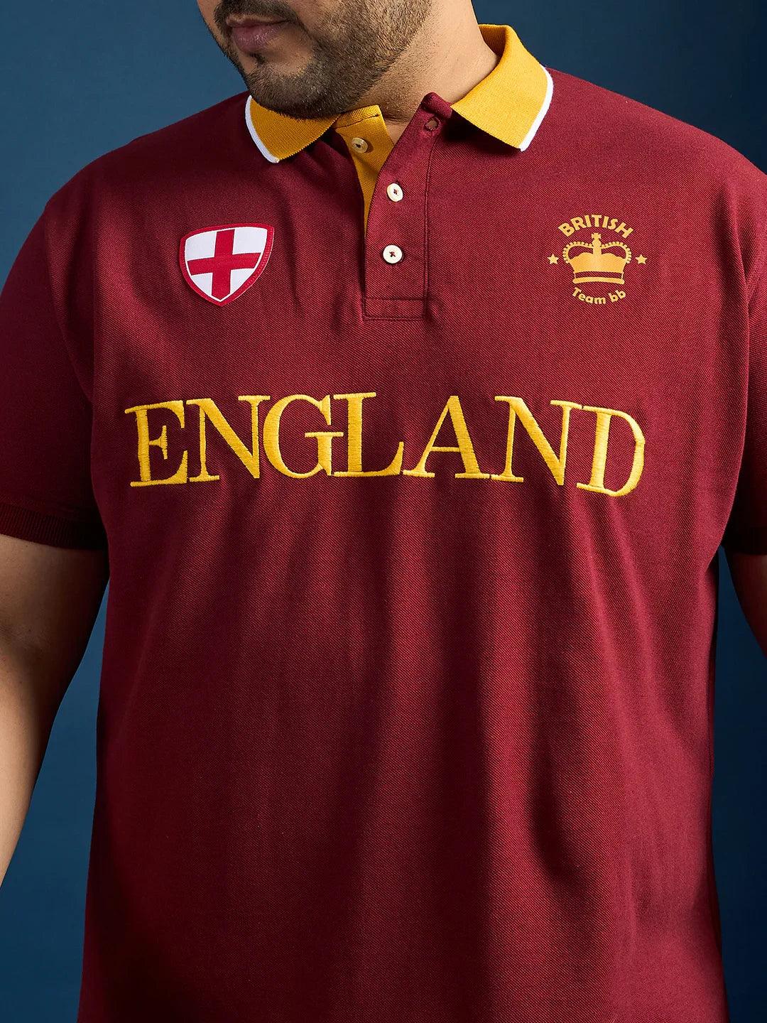 Men Plus Size England Printed Polo Tshirt - Image 6
