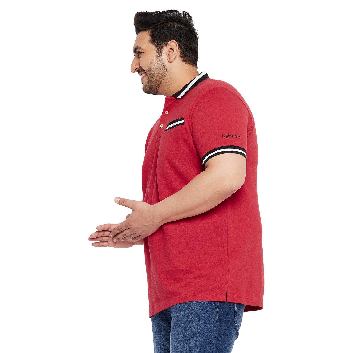Men Plus Size Evero Solid Polo Tshirt - Image 3