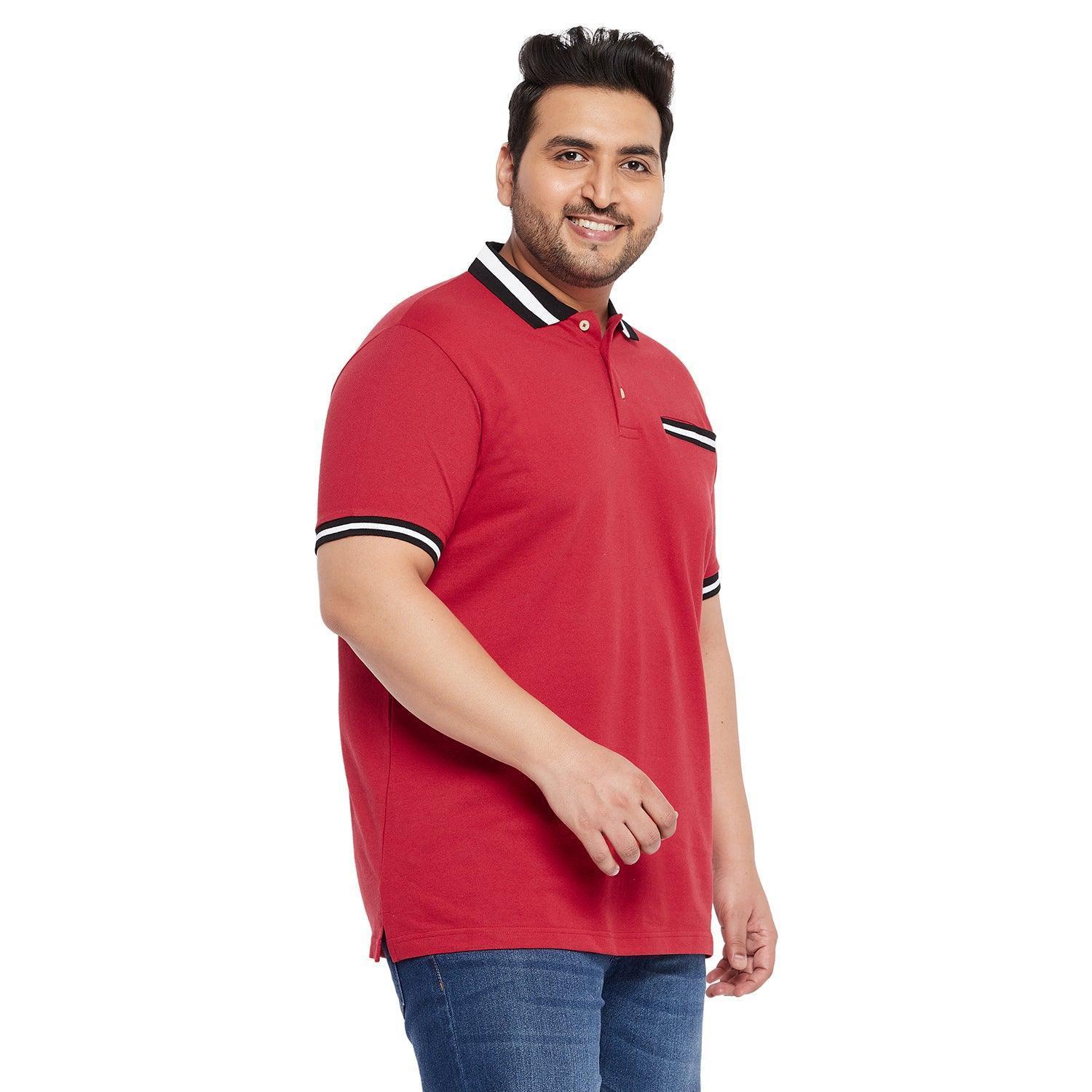 Men Plus Size Evero Solid Polo Tshirt - Image 4
