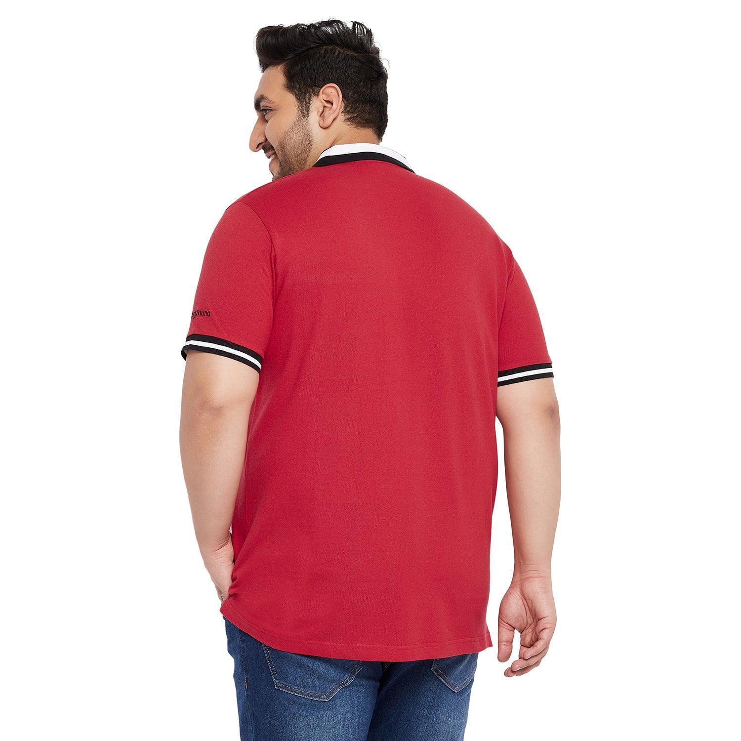 Men Plus Size Evero Solid Polo Tshirt - Image 5