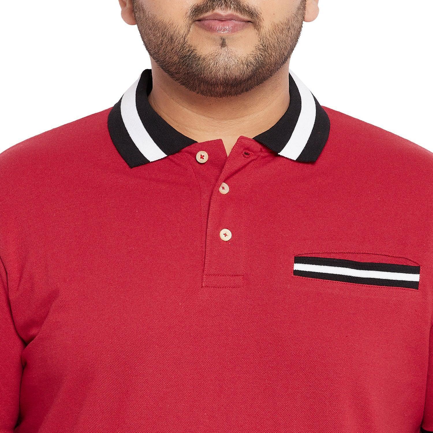 Men Plus Size Evero Solid Polo Tshirt - Image 6