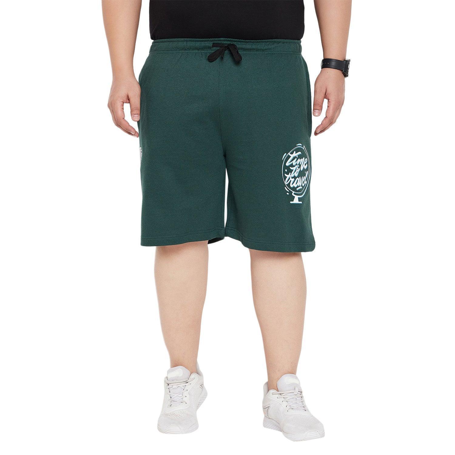 Men Plus Size Excel Printed Shorts